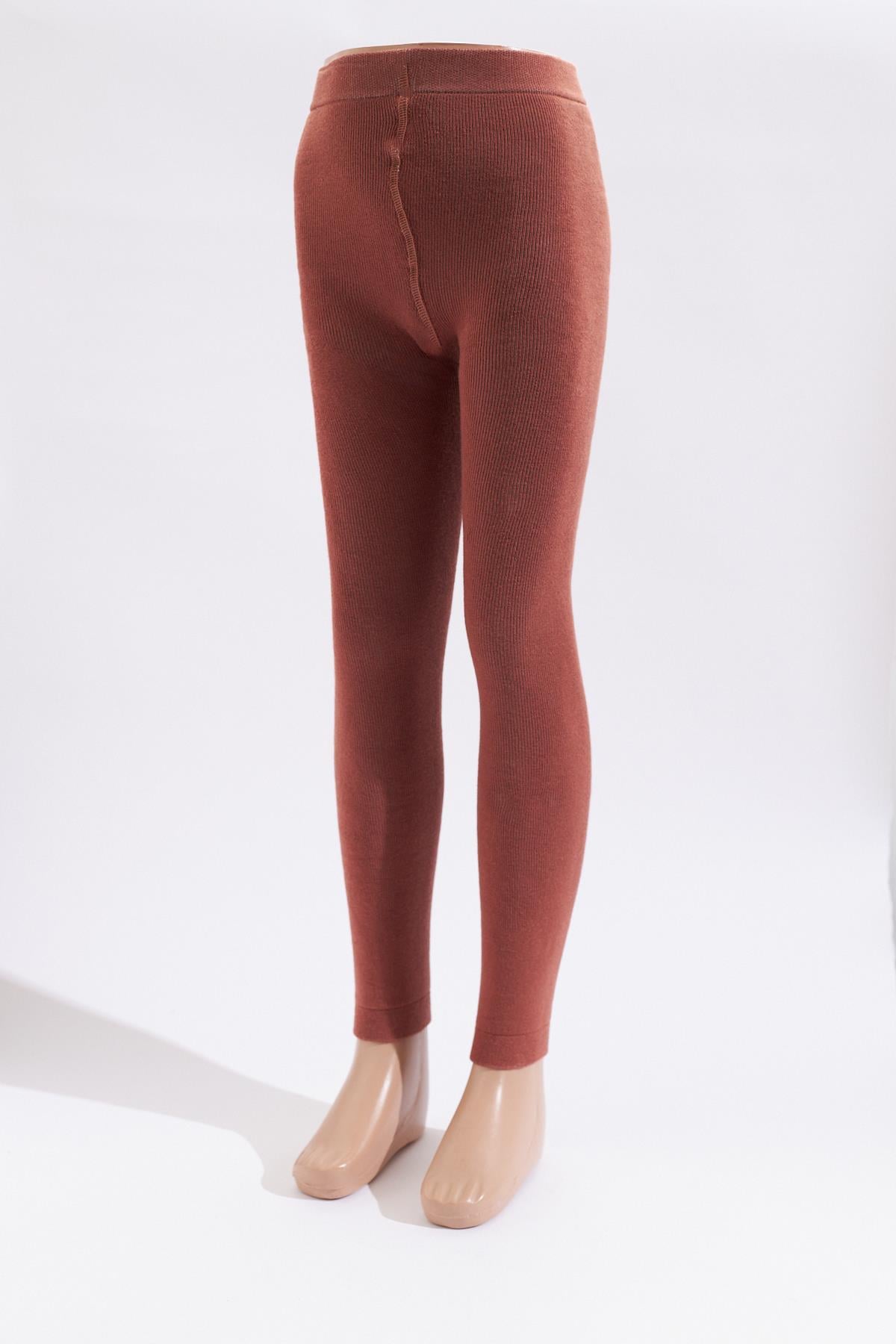 Childrens Tights With Towel Inside Dark Tile