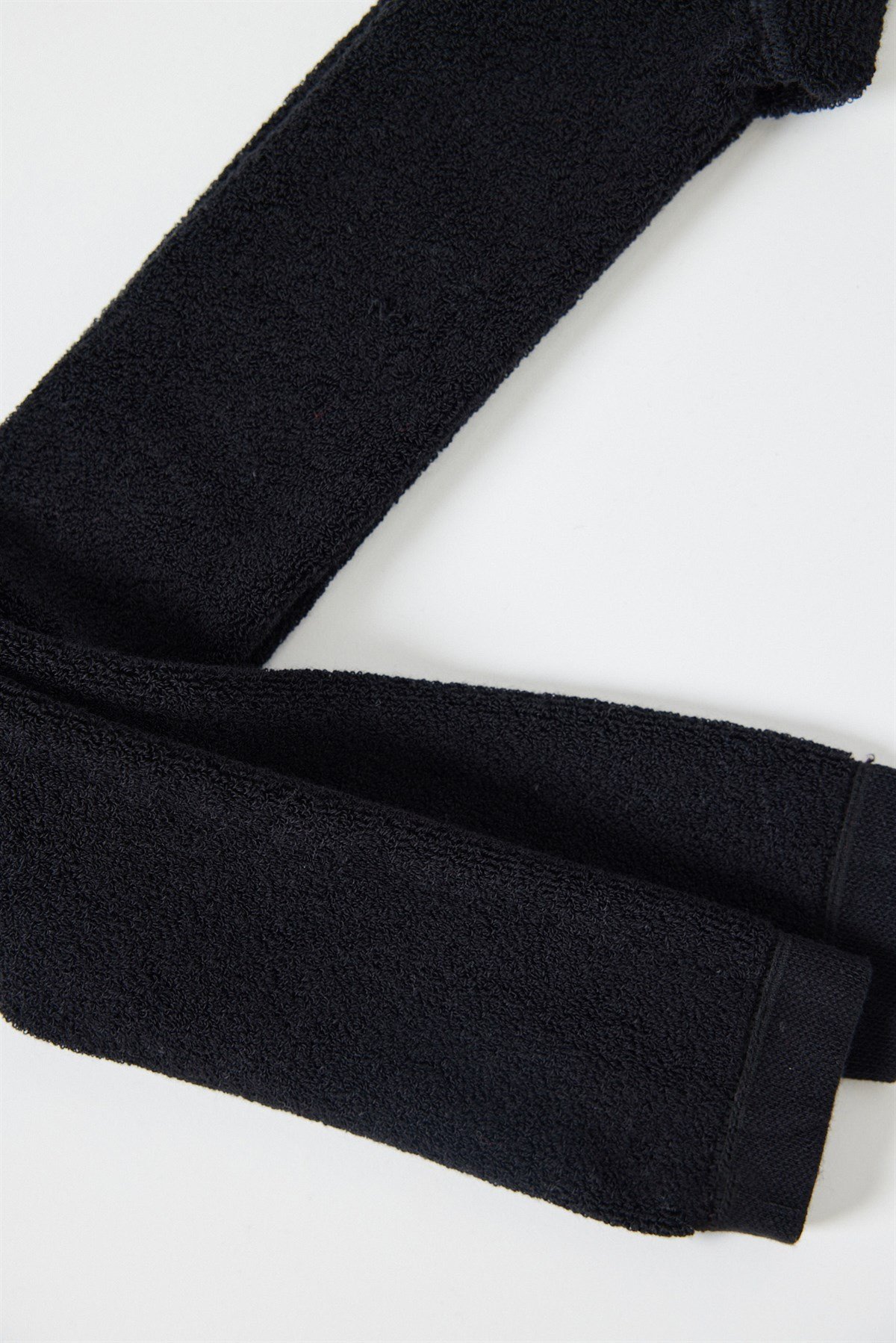 Towel Lined Childrens Leggings Black