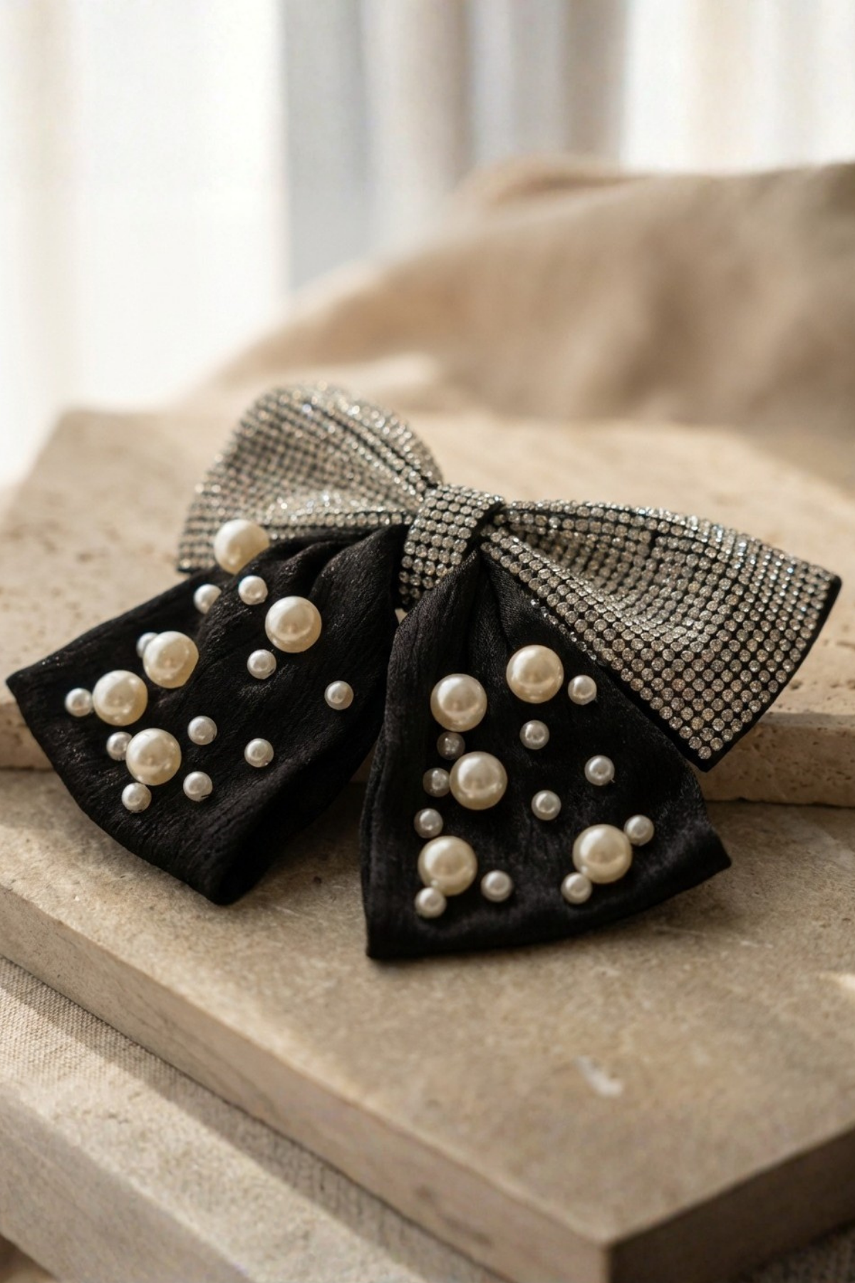 Pearl And Stone Automat Buckle Black