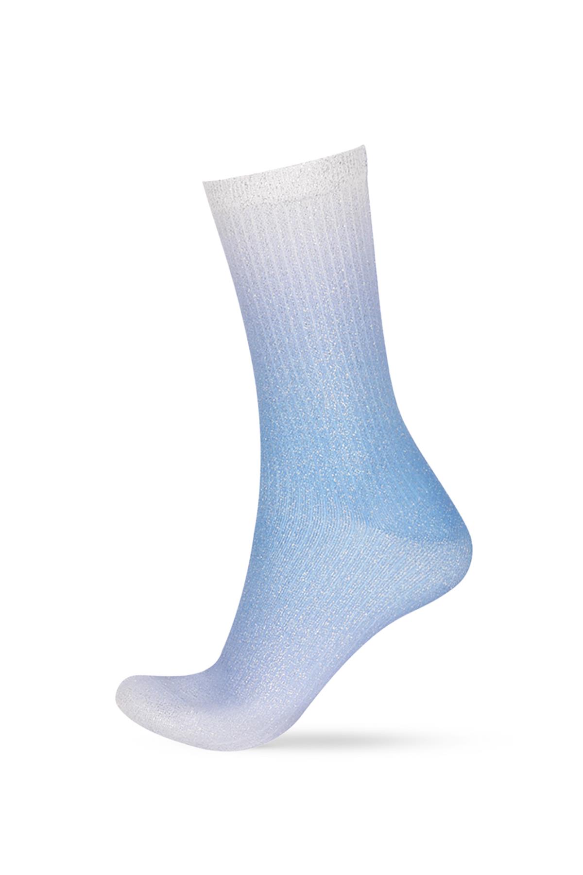 Womens 2-Pack Shiny Glitter Ankle Socks