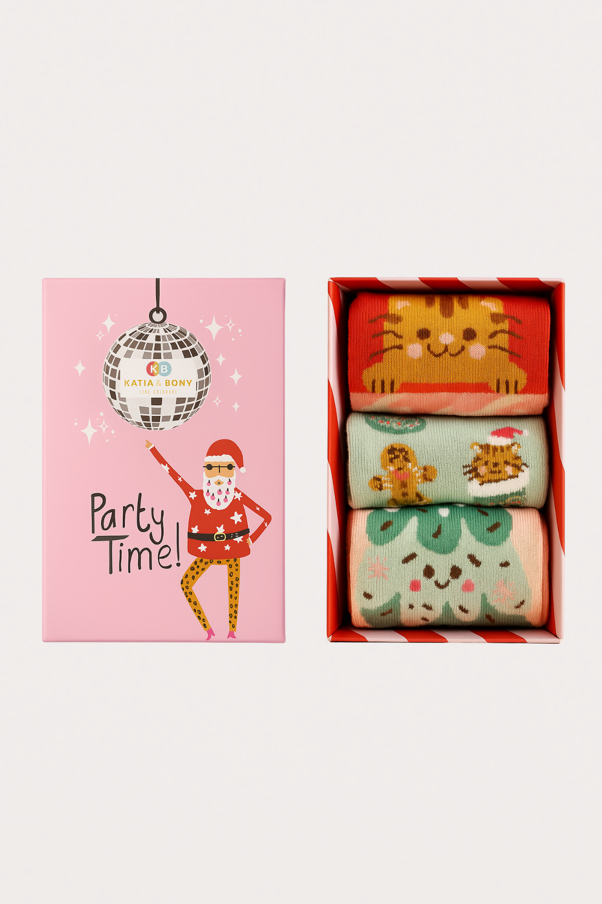 22501W3014 3PCK KUTULU YILBAŞI KADIN SOKET ÇORAP ÇOK RENKLİ