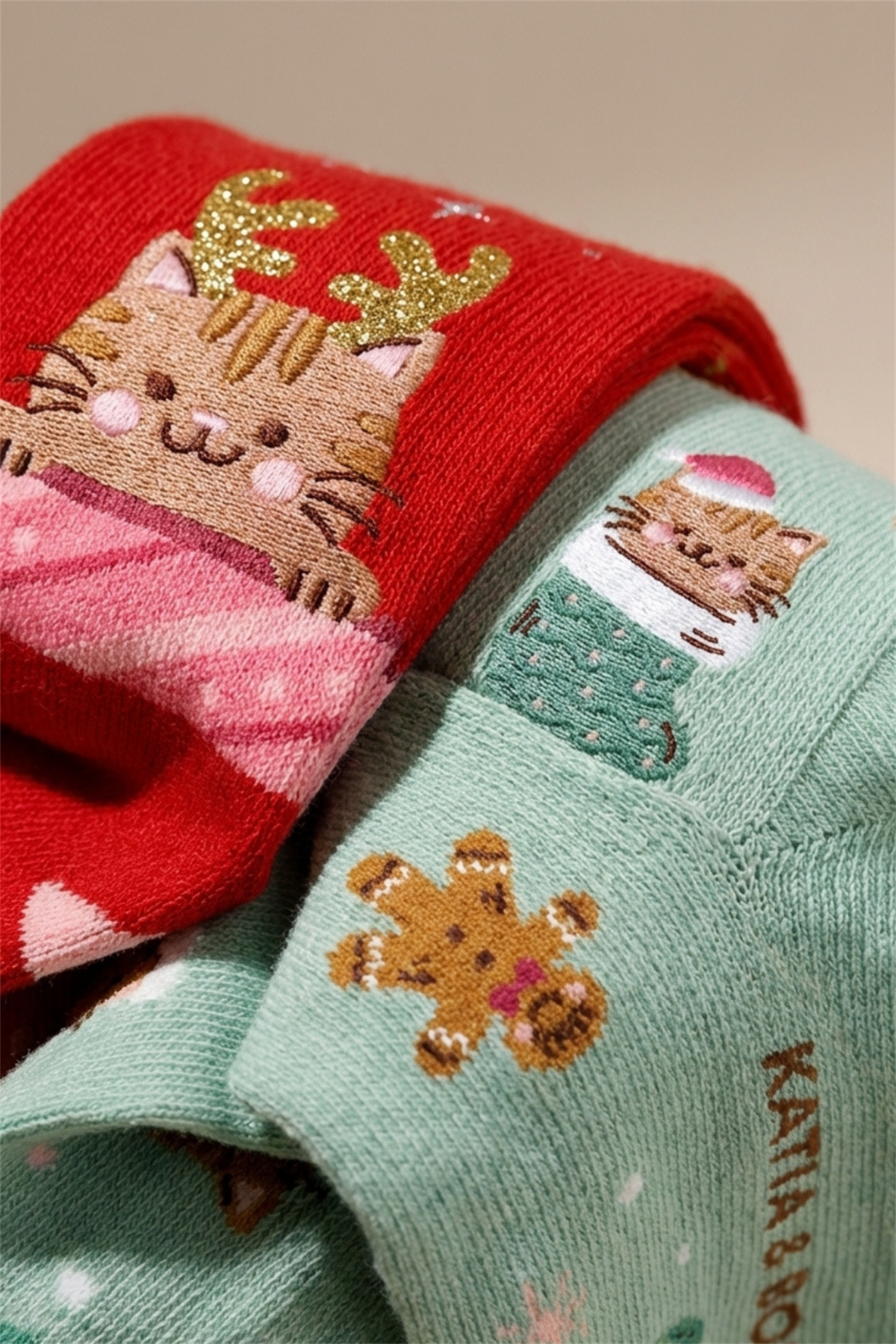 Kadın 3lü Kutulu Yılbaşı Soket Çorap