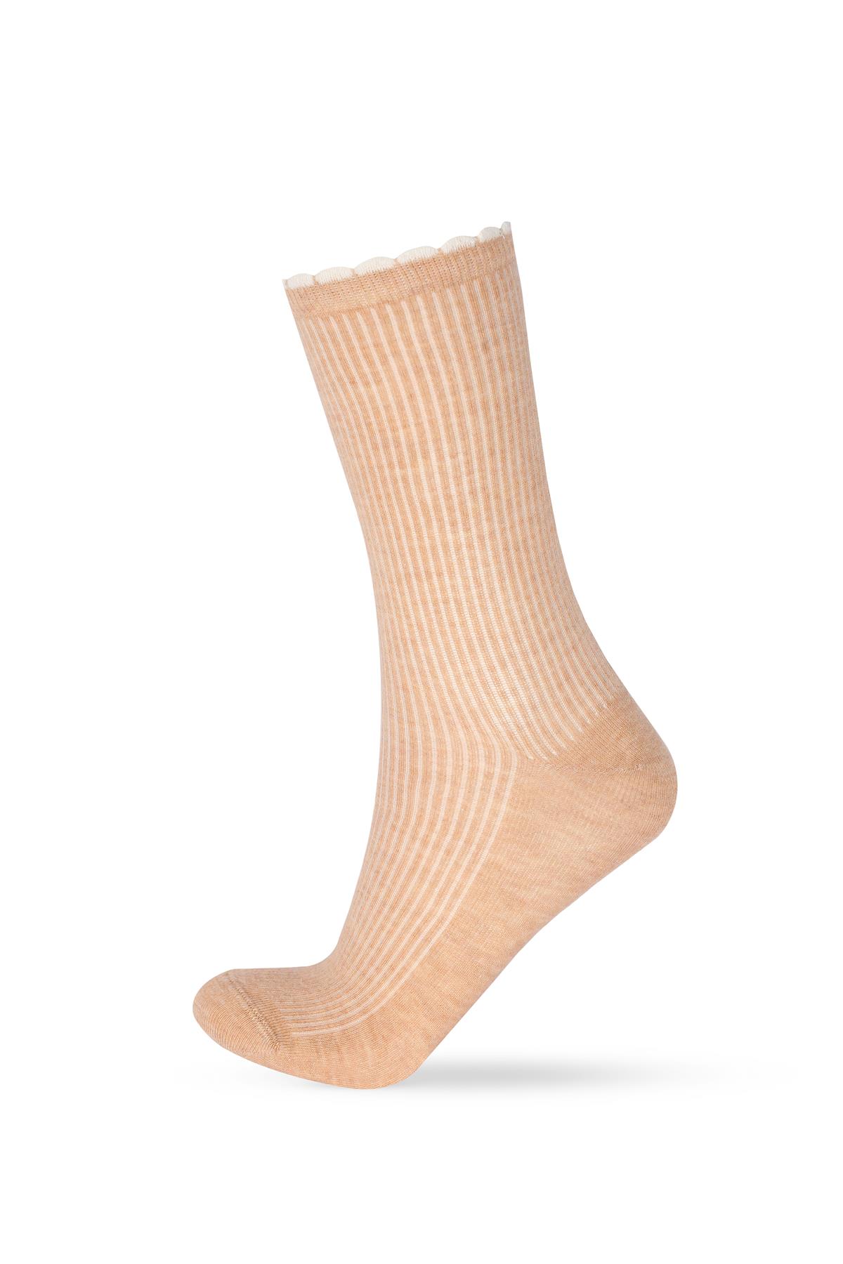 Kadın 4lü Bileği Renkli Soket Çorap