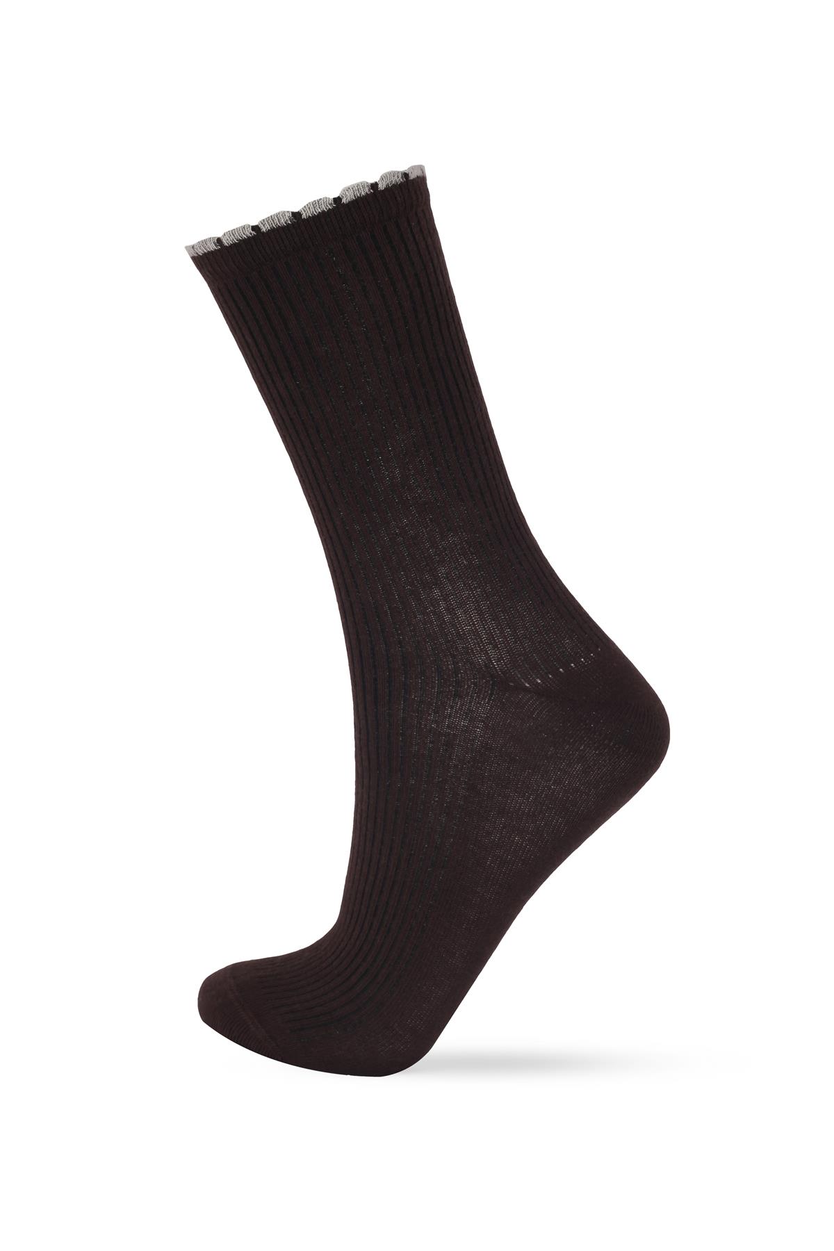 Kadın 4lü Bileği Renkli Soket Çorap