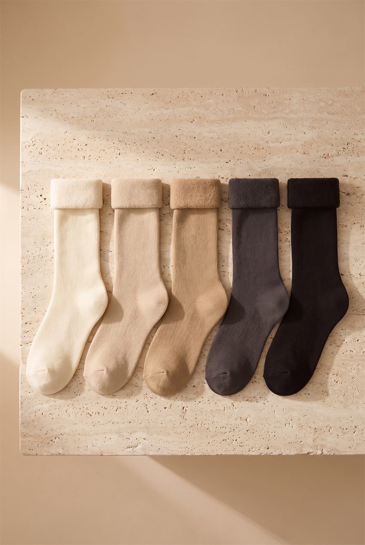 5-Pack Womens Patterned Ankle Socks
