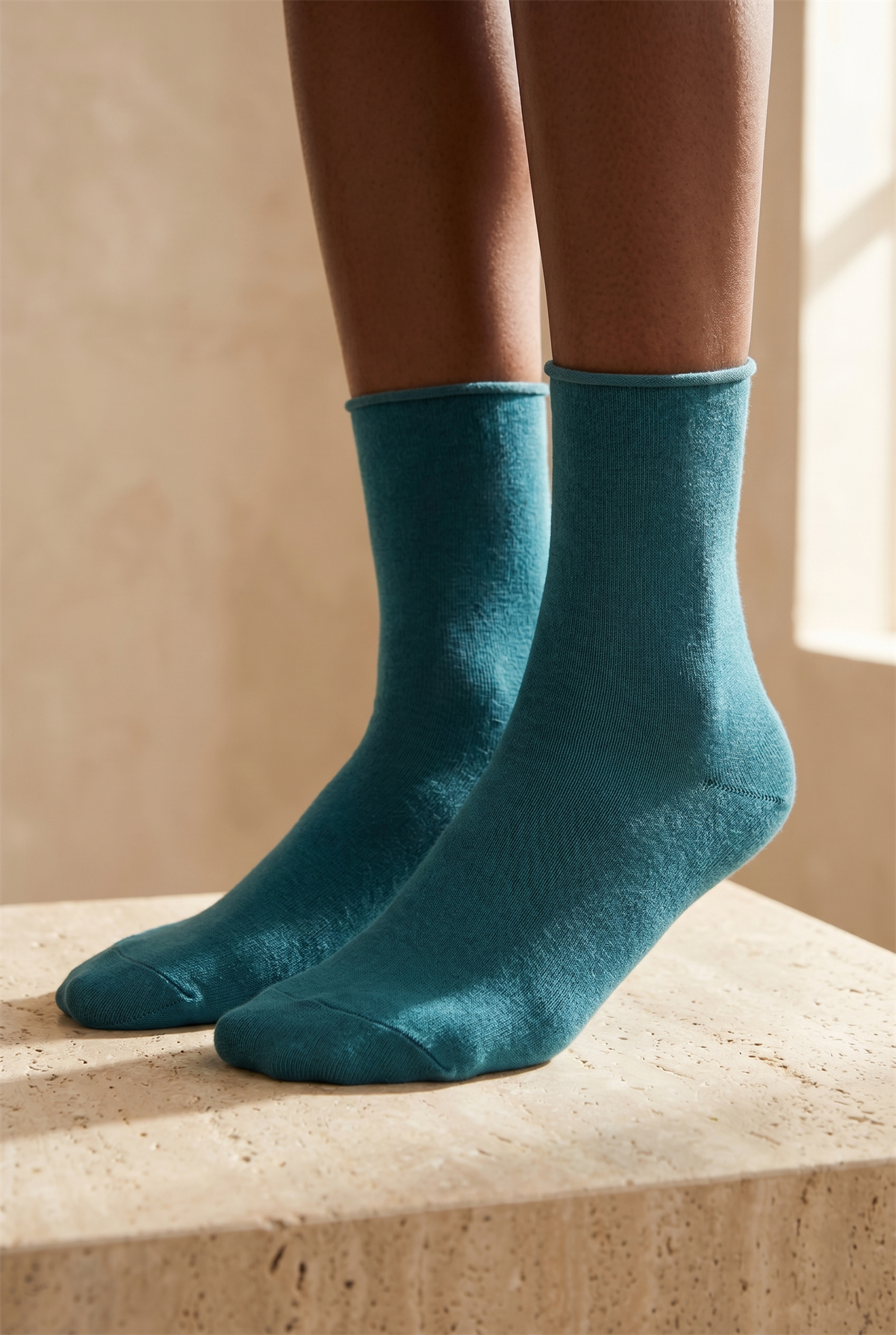 Kadın Basic Modal Soket Çorap Yeşil