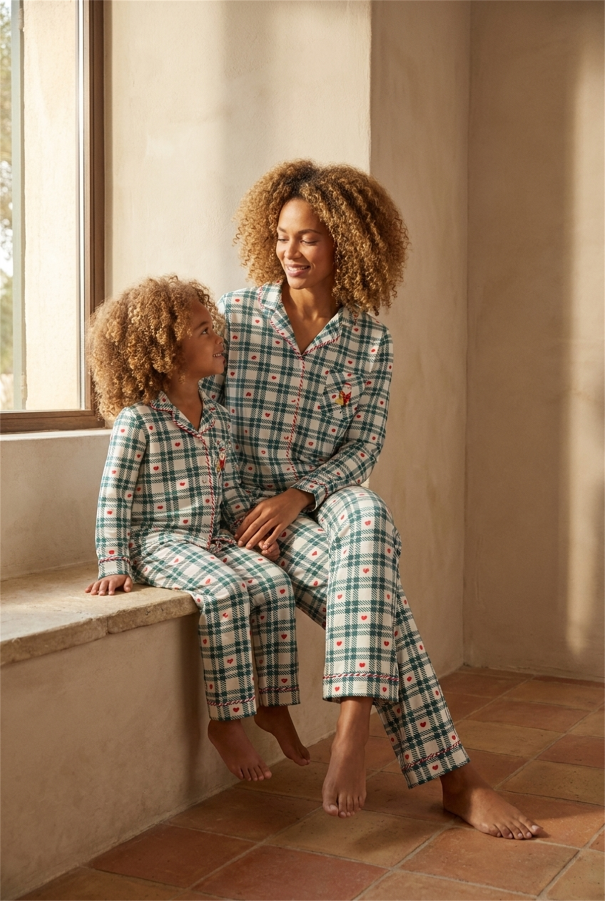 Kadın Dear Santa Pijama Takımı Yeşil