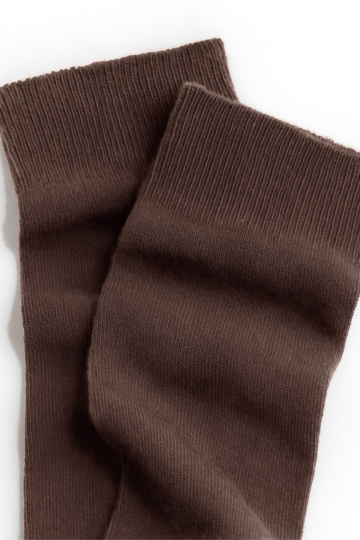 12501G1018 KADIN DİZALTI ÇORAP Kahverengi