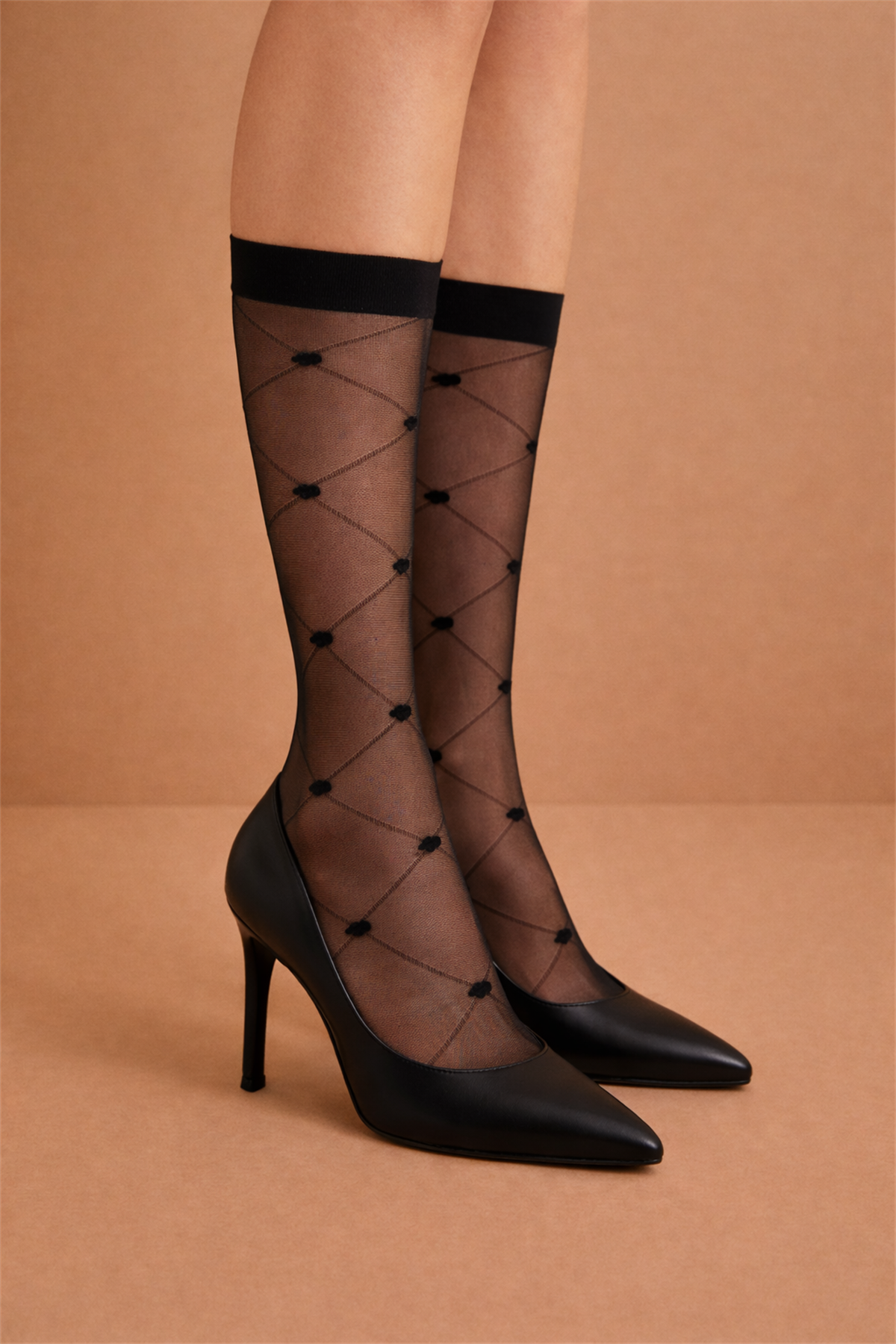 Kadın Dizaltı Soket Çorap Siyah