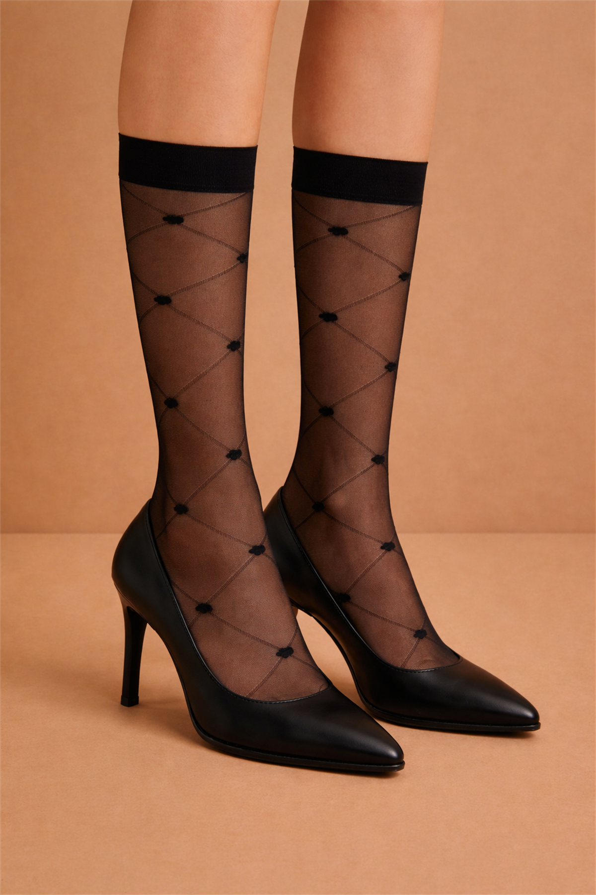 Kadın Dizaltı Soket Çorap Siyah