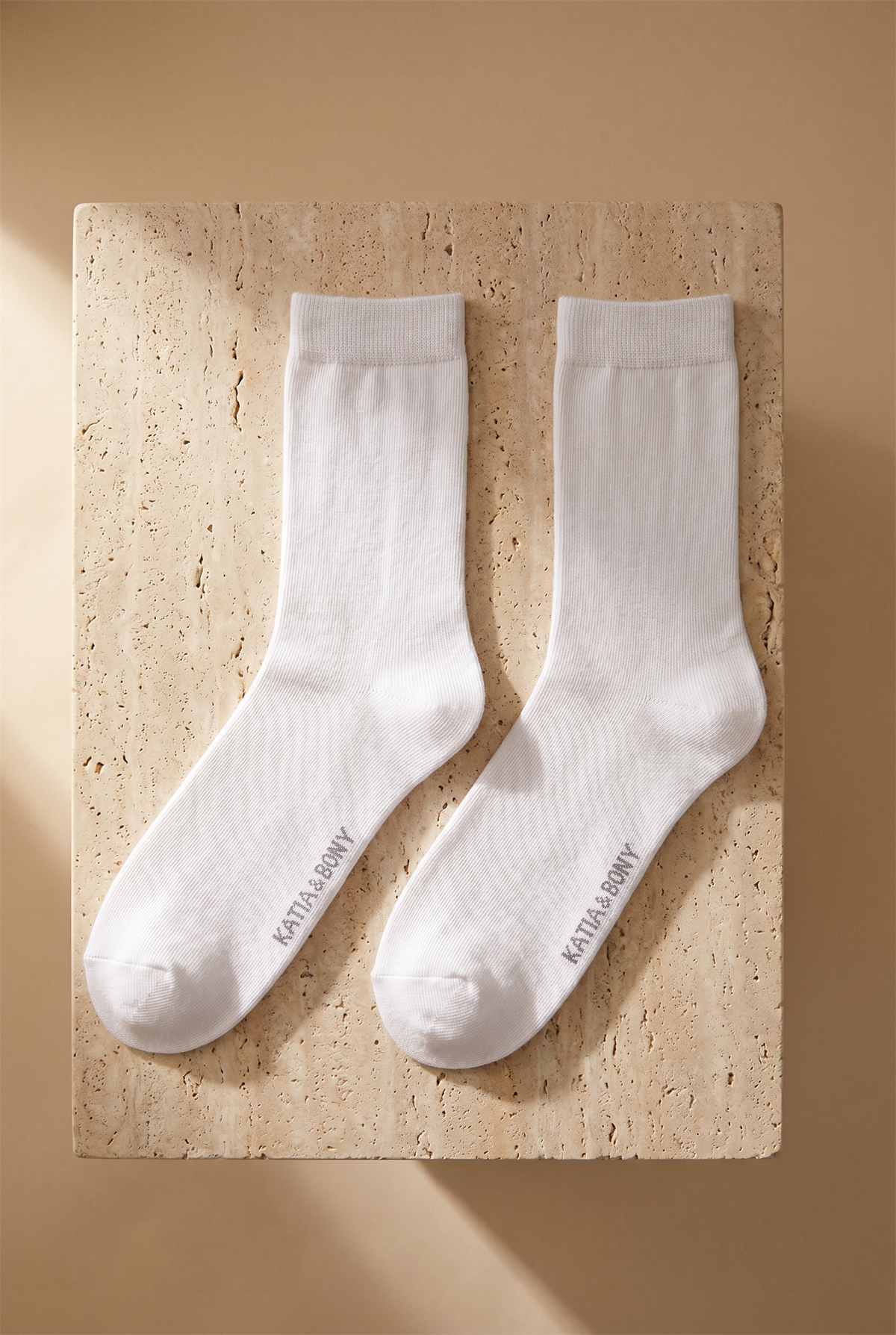 Kadın Family Basic Soket Çorap Ekru