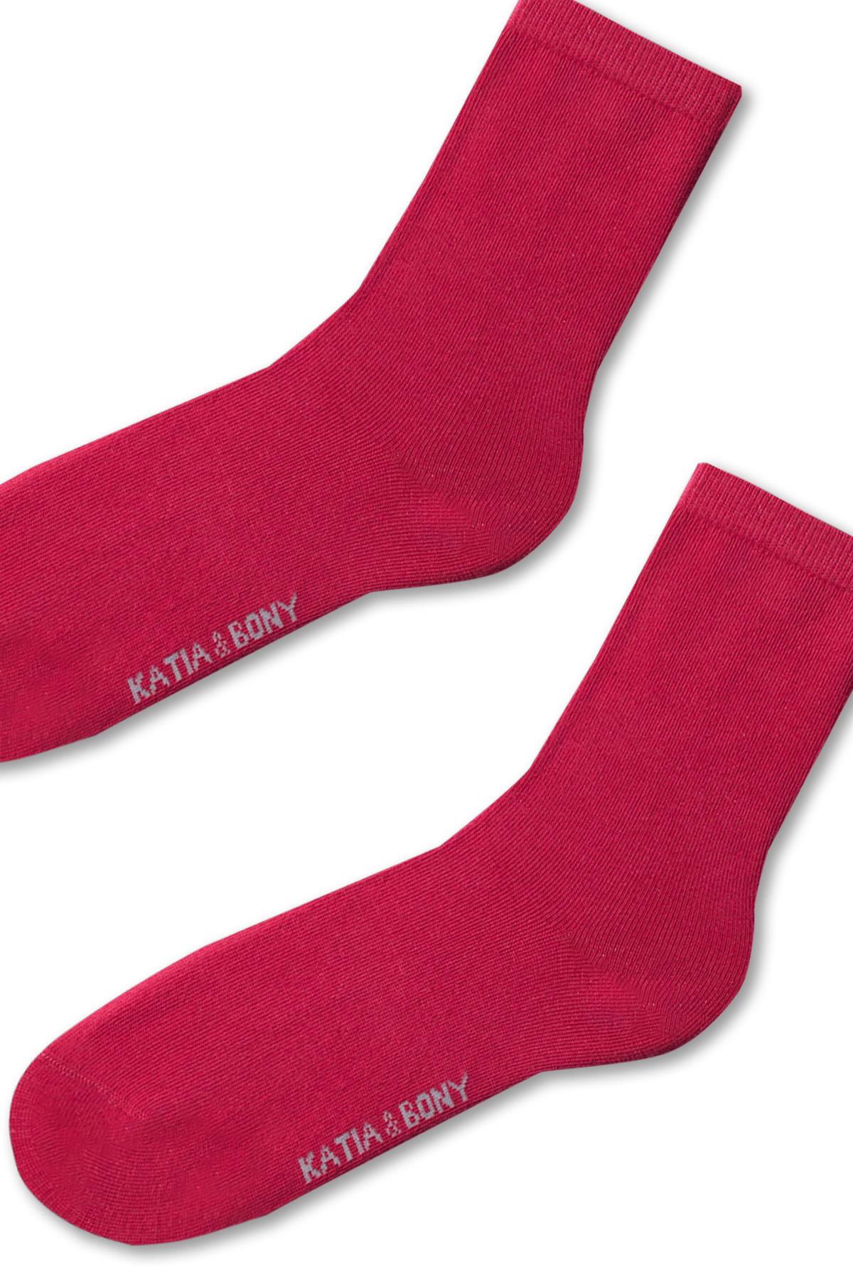 Womens Family Basic Socket Socks Fuchsia