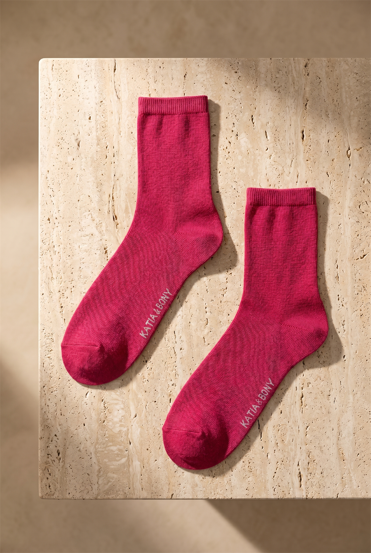 Kadın Family Basic Soket Çorap Fuşya