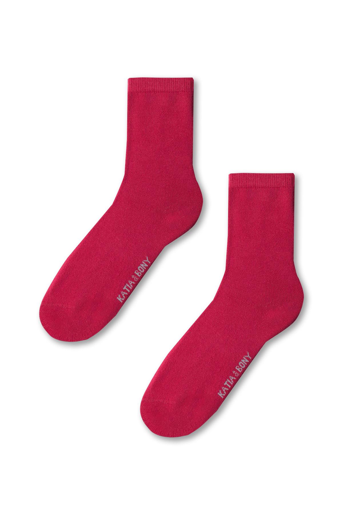 Womens Family Basic Socket Socks Fuchsia