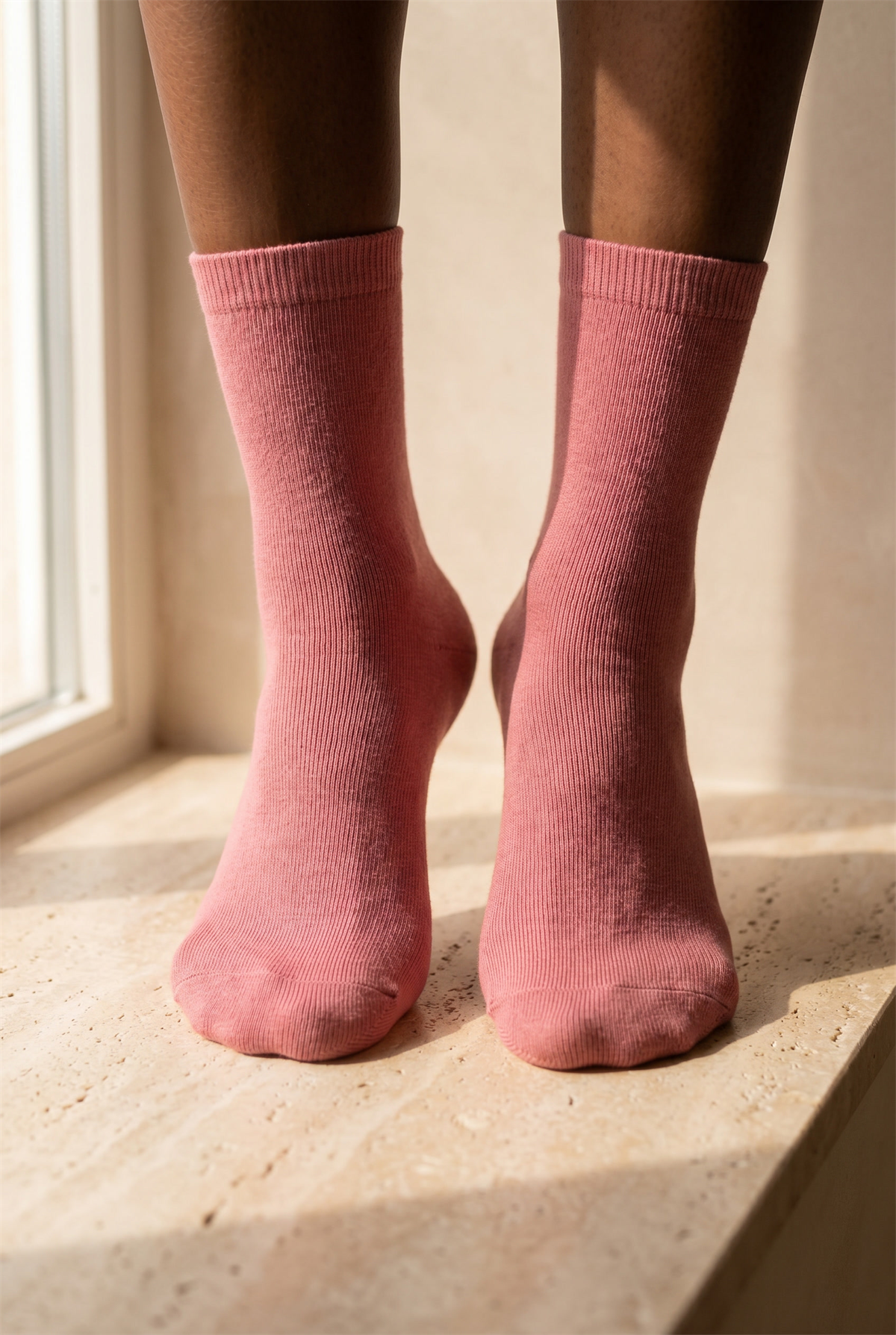 Kadın Family Basic Soket Çorap Gül Pembe