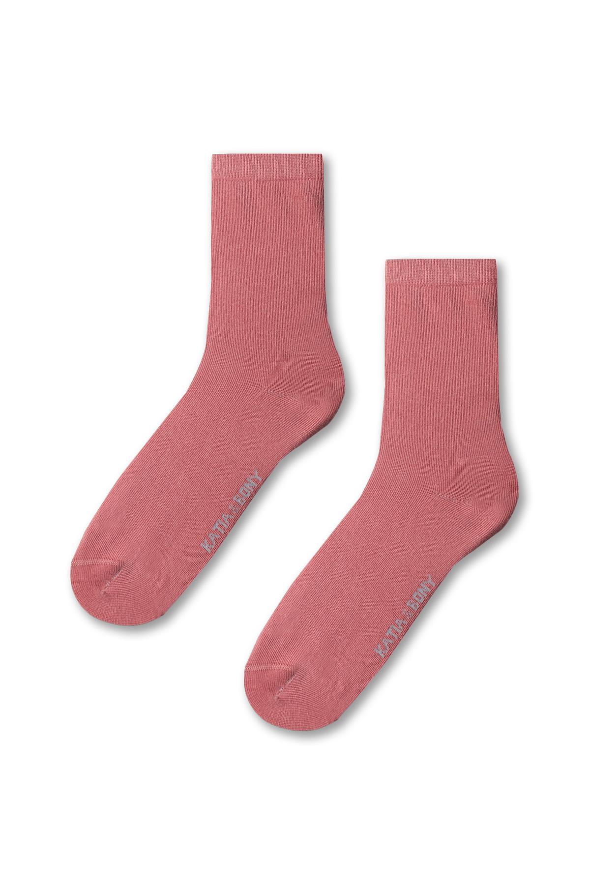Kadın Family Basic Soket Çorap Gül Pembe
