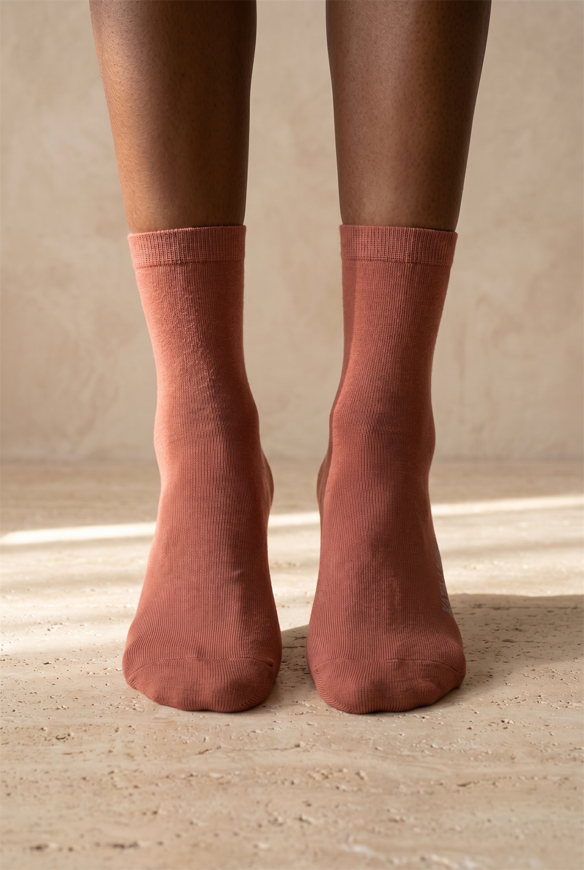 Kadın Family Basic Soket Çorap Kahverengi
