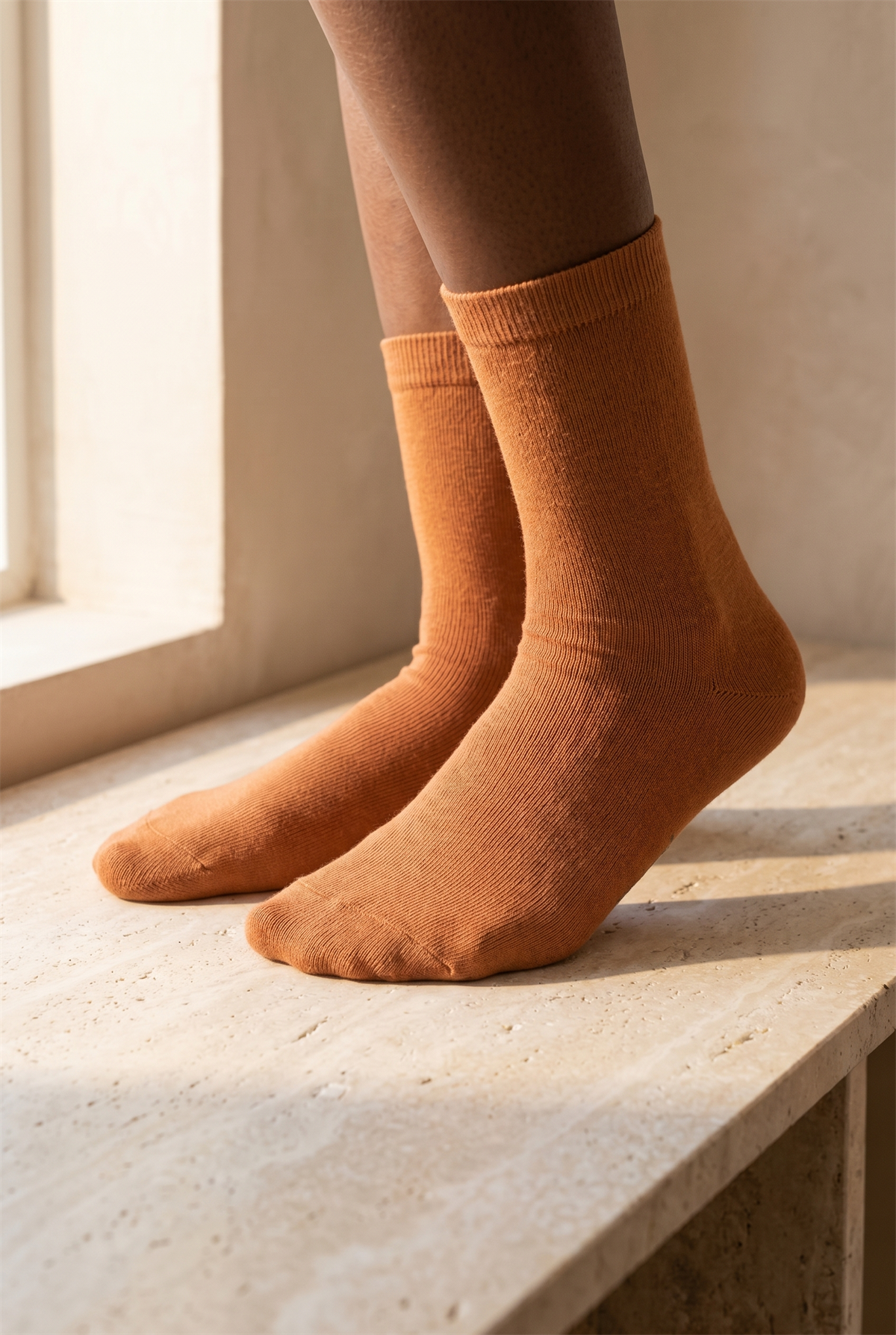 Kadın Family Basic Soket Çorap Koyu Bej
