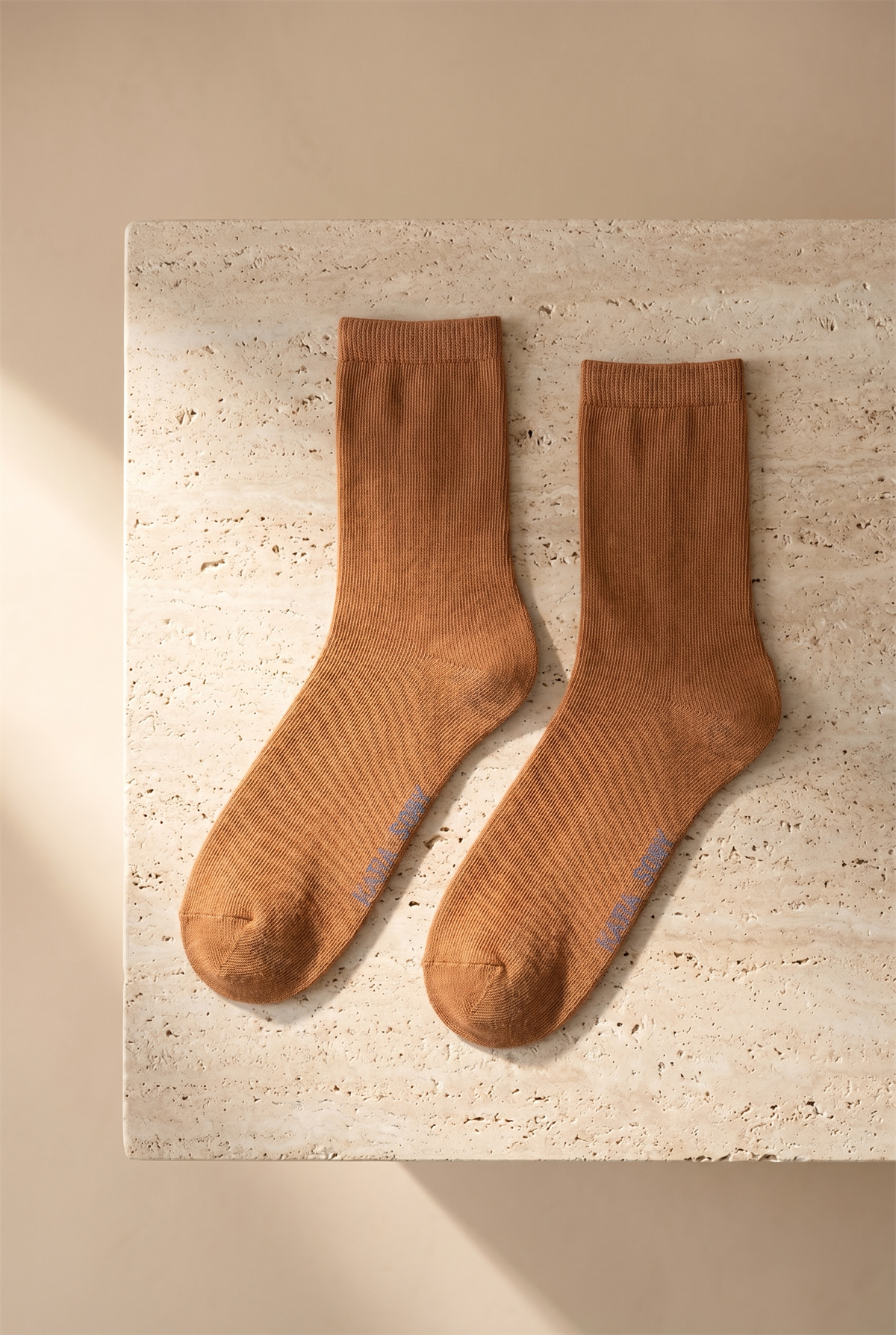 Kadın Family Basic Soket Çorap Koyu Bej