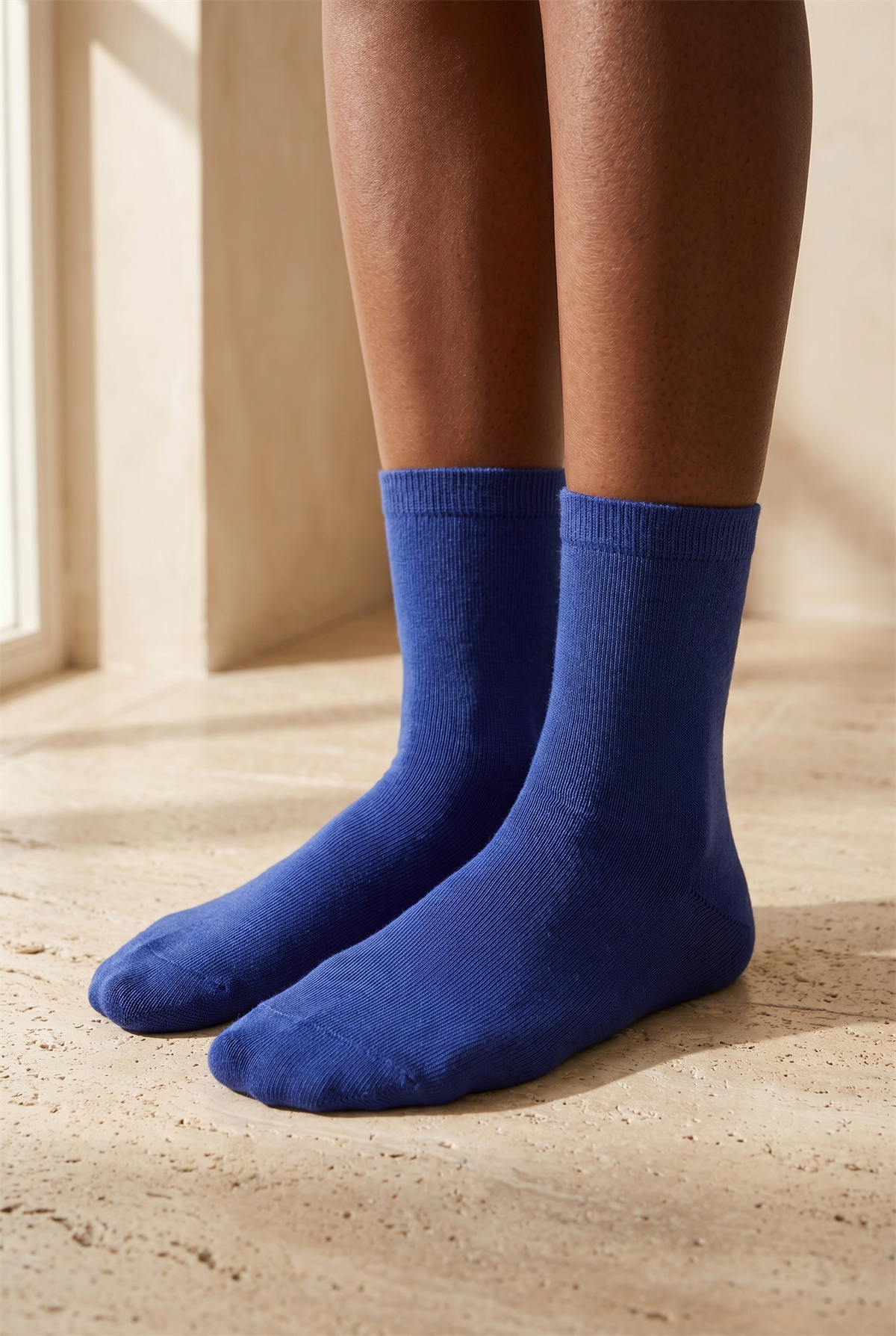 Kadın Family Basic Soket Çorap Mor