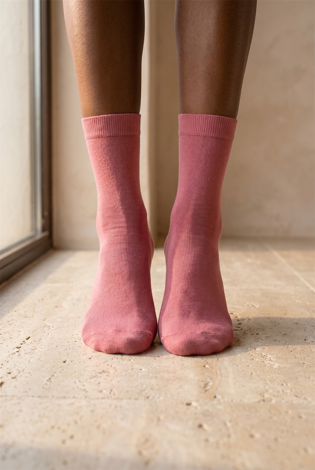 Kadın Family Basic Soket Çorap Pembe