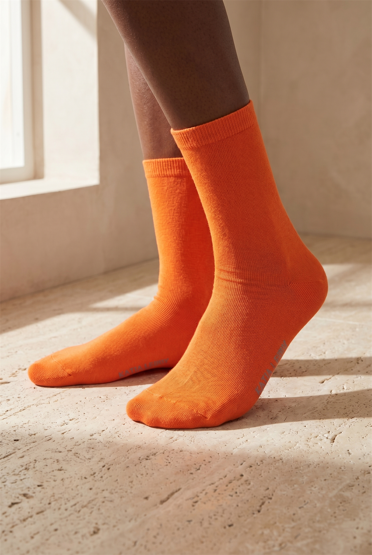 Kadın Family Basic Soket Çorap Turuncu