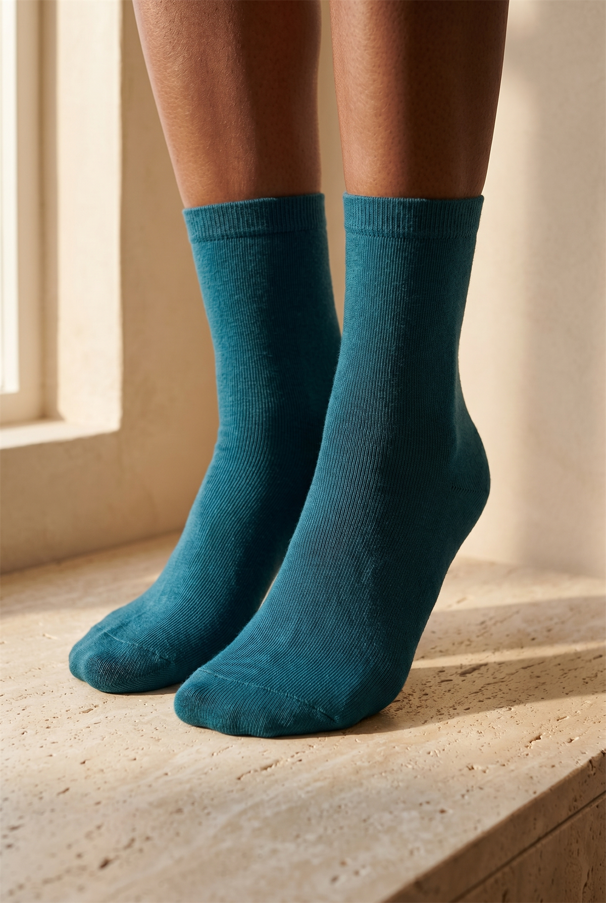 Kadın Family Basic Soket Çorap Yeşil