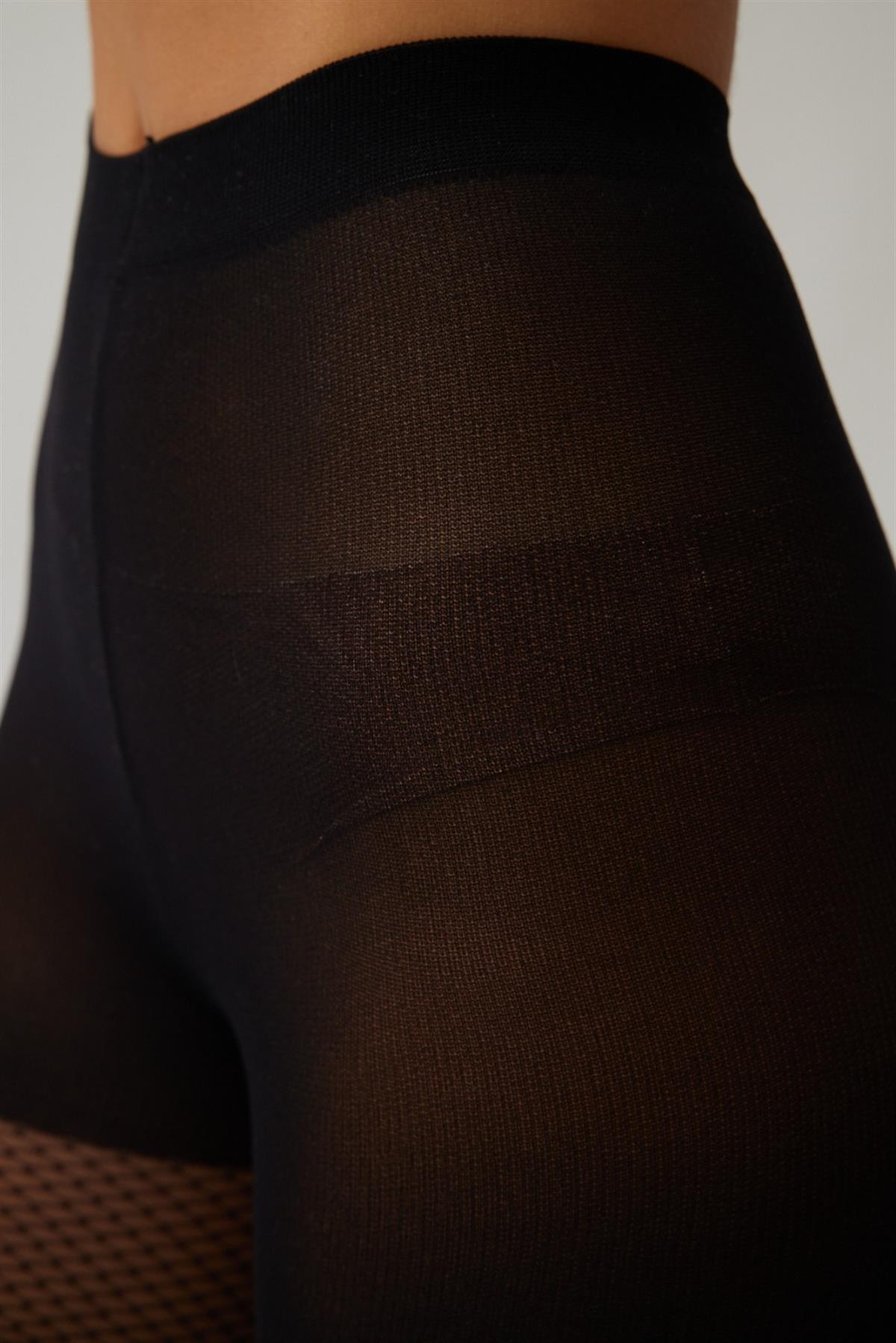 Womens Fishnet Thin Tights Black