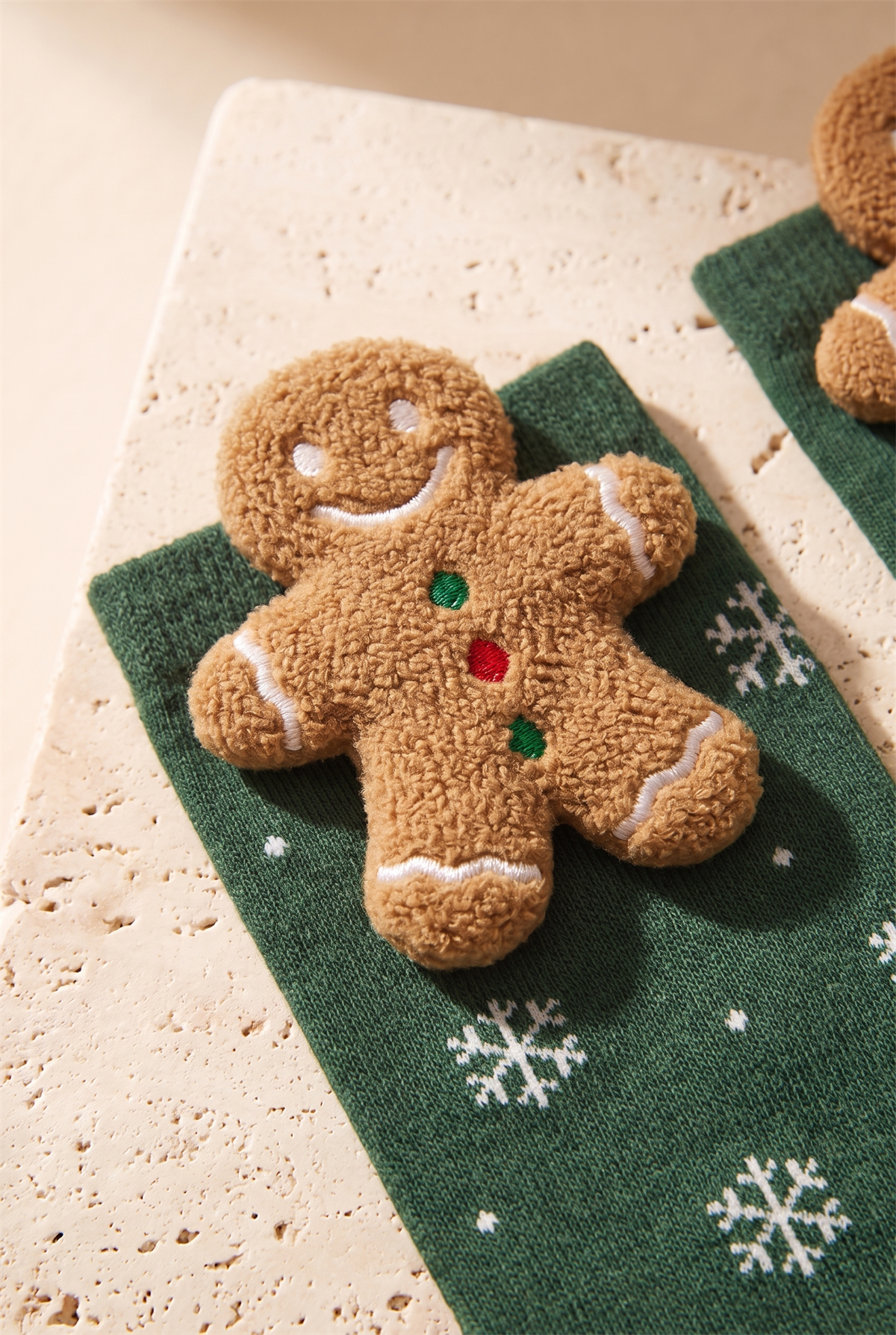 Kadın Ginger Breadman Kutulu Yılbaşı Soket Çorap 