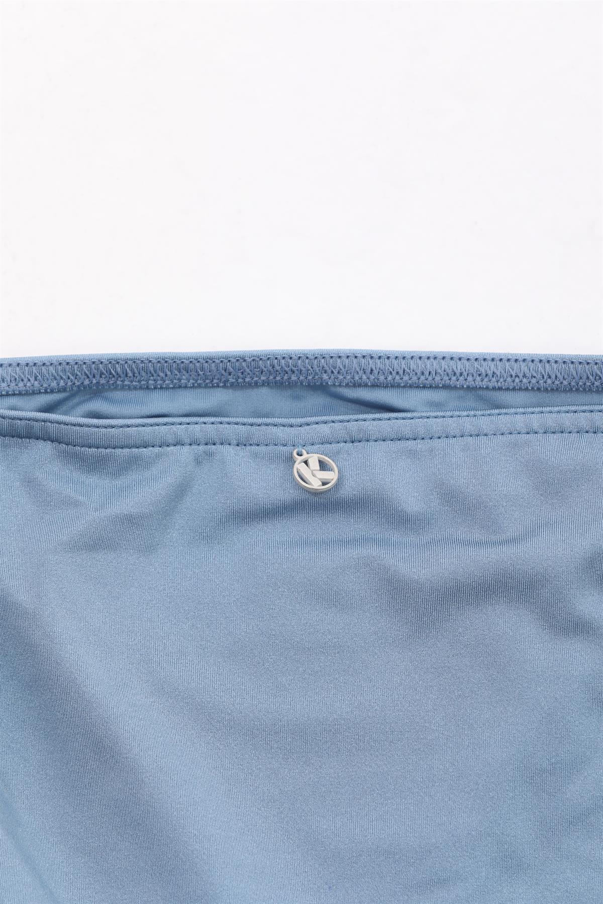 Kadın Gümüş Renkli Bağlamalı Bikini Altı