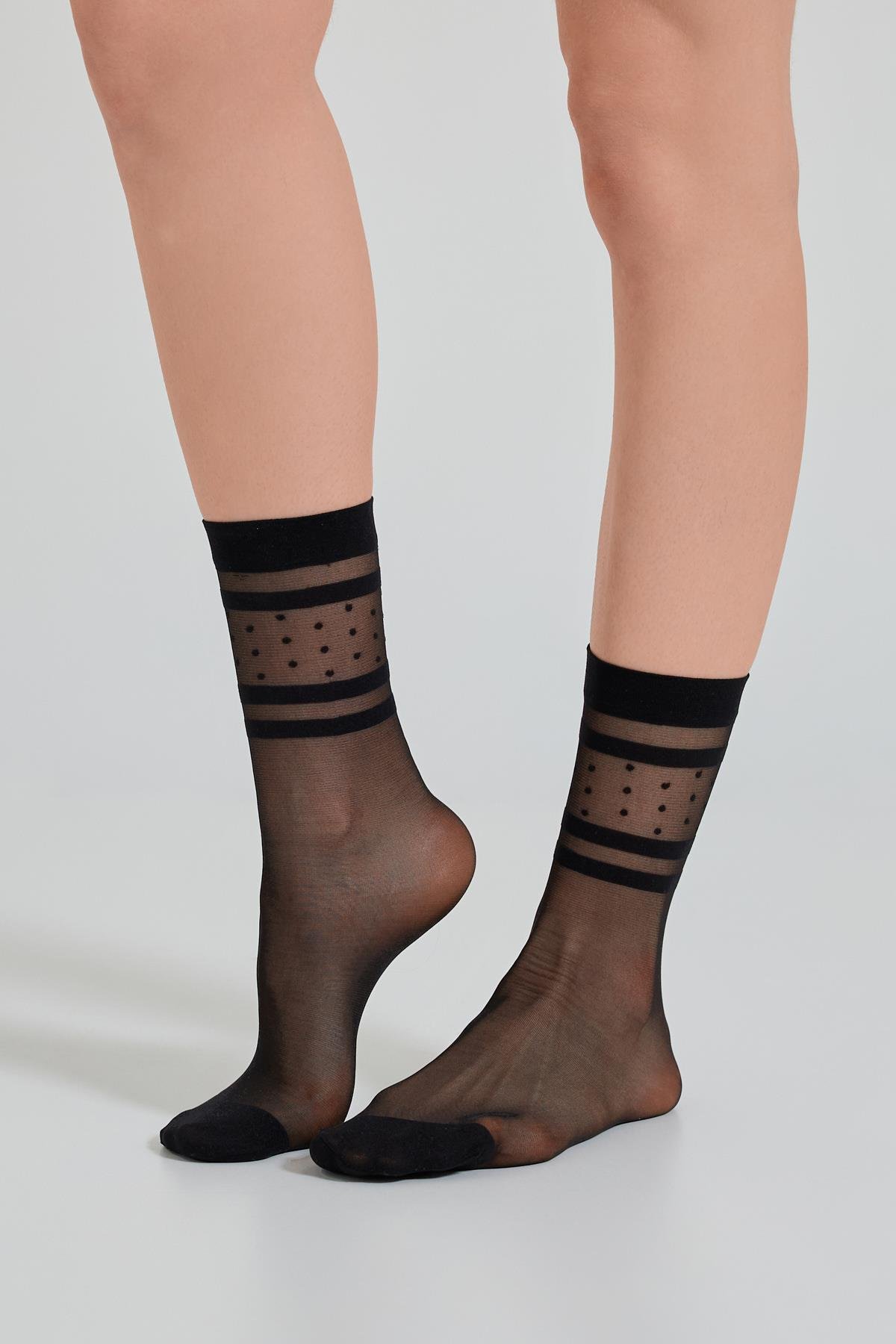 Womens Polka Dot Thin Sock