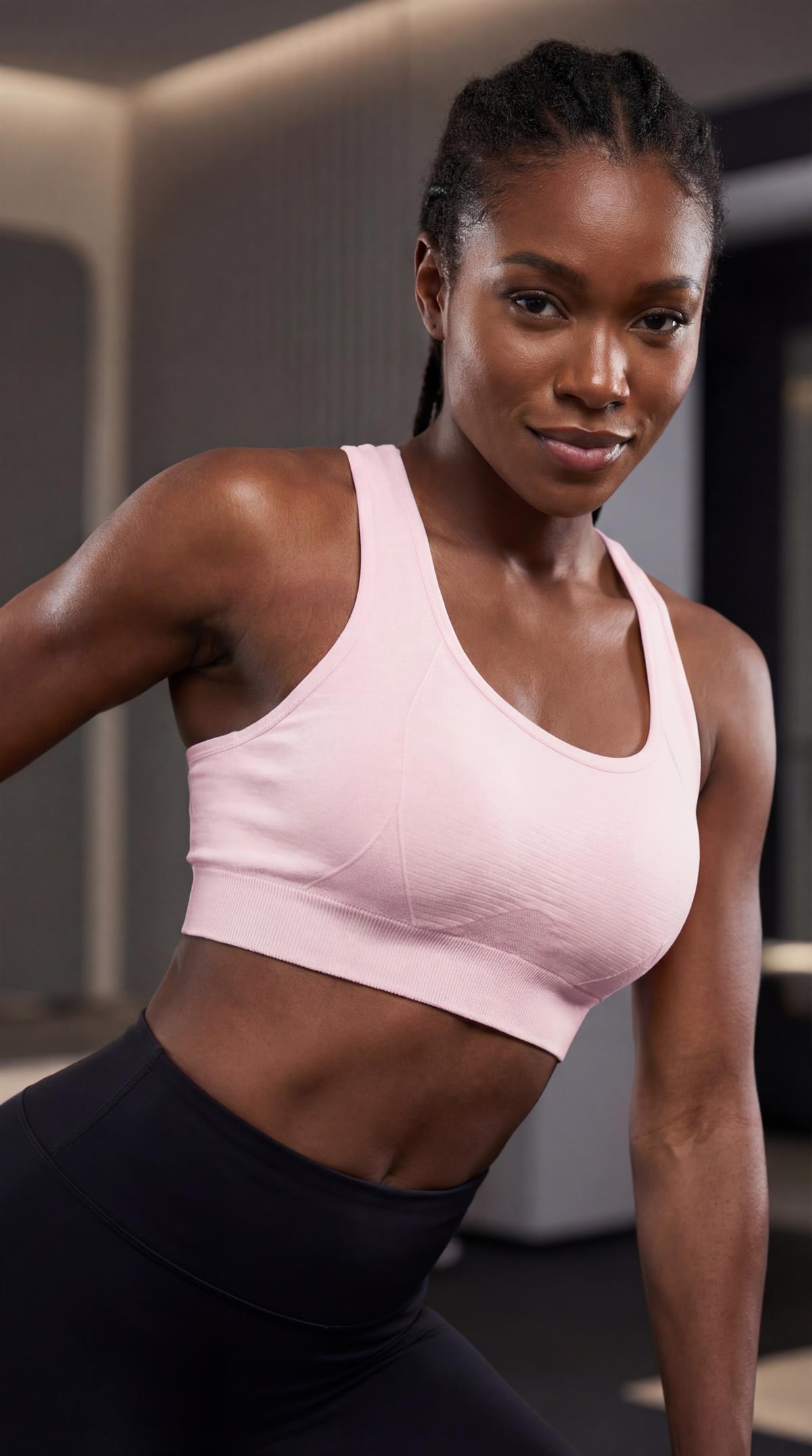 Kadın Seamless Bra Spor Sütyeni Pembe