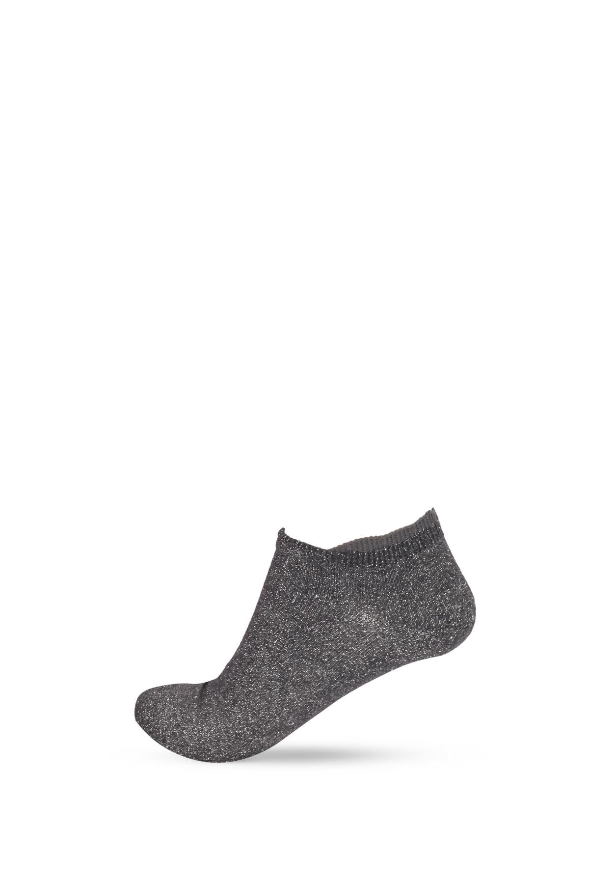 Womens Shine Ankle Socks Anthracite