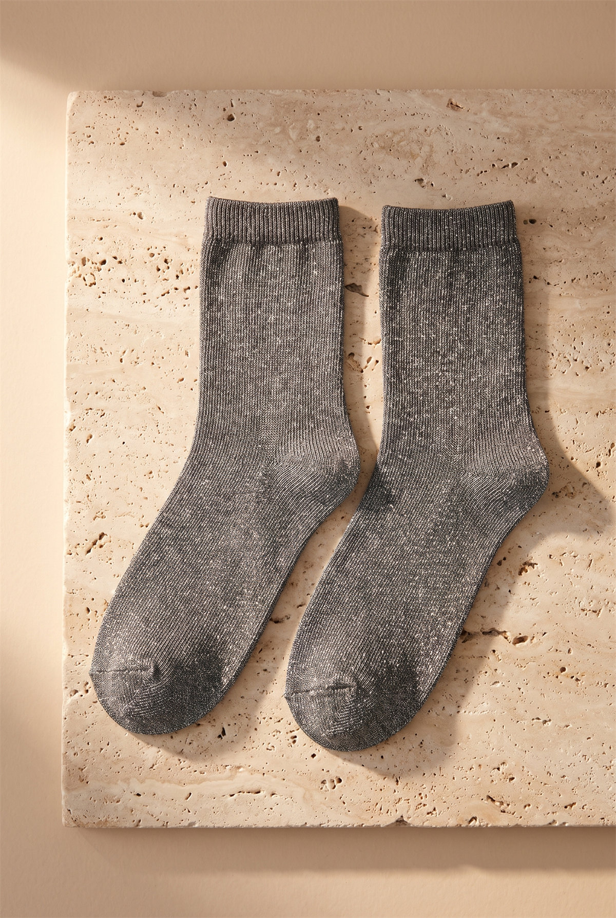 Womens Shine Socks Anthracite