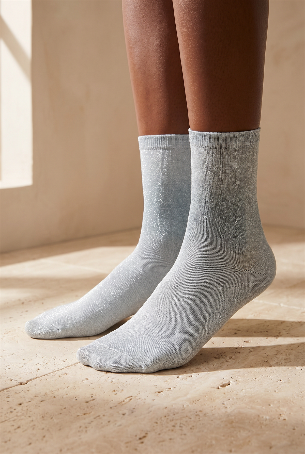 Kadın Shine Soket Çorap Yeşil