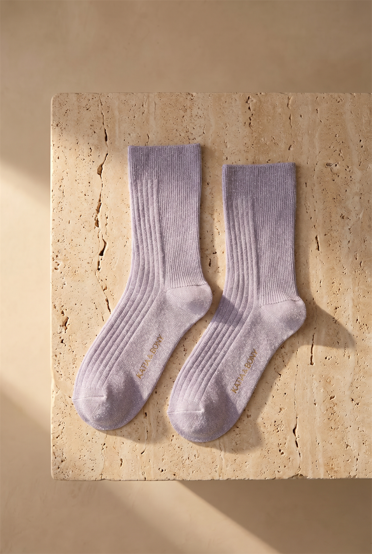 Kadın Simli Soket Çorap Lila