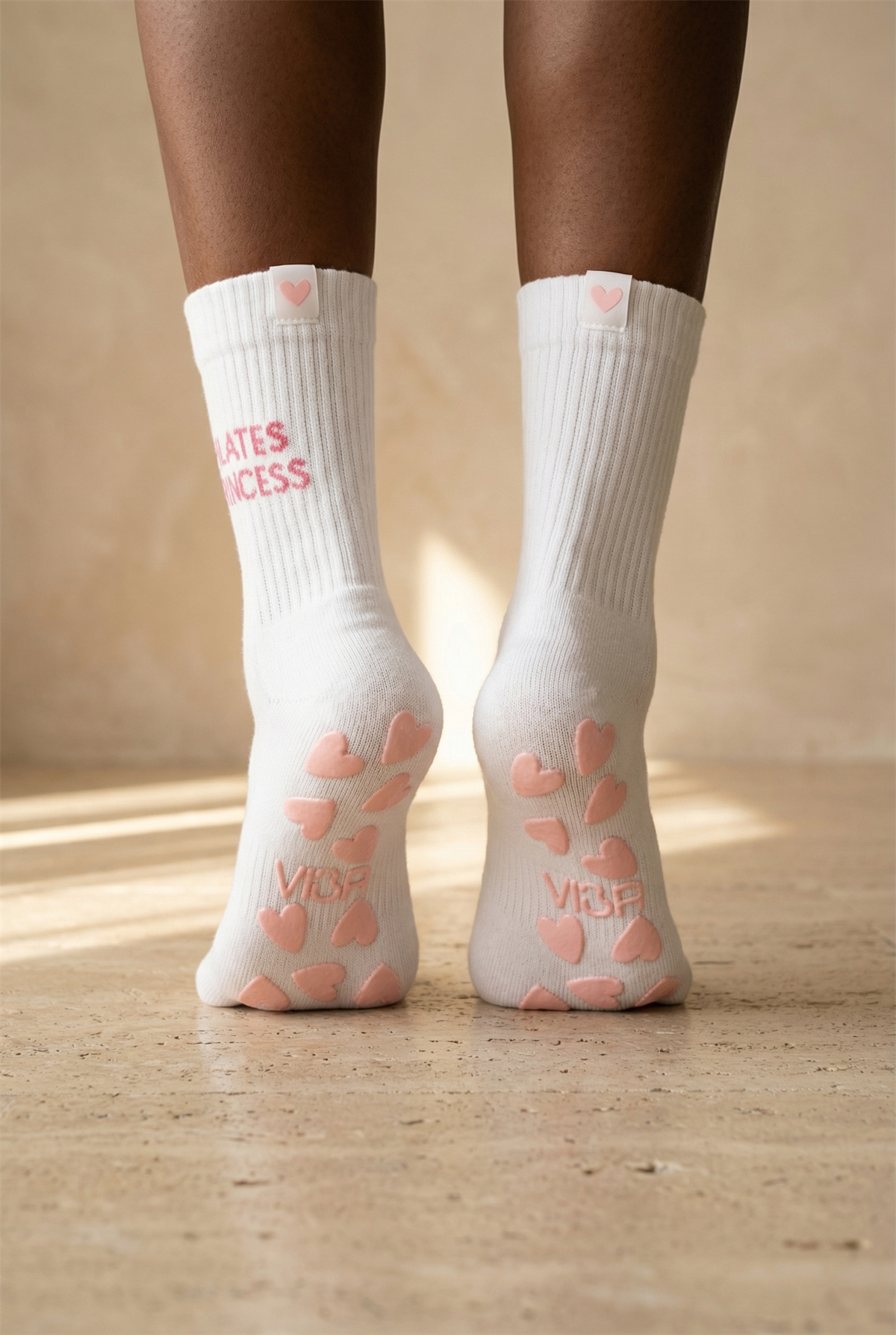 Kadın Soket Pilates Çorabı Beyaz