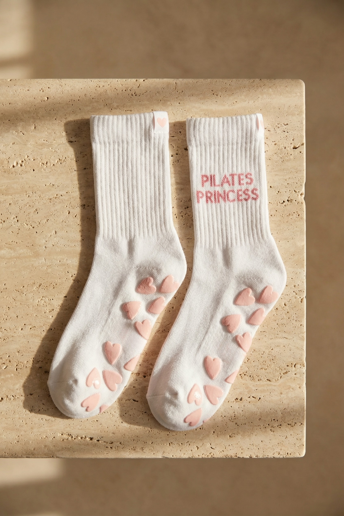 Kadın Soket Pilates Çorabı Beyaz