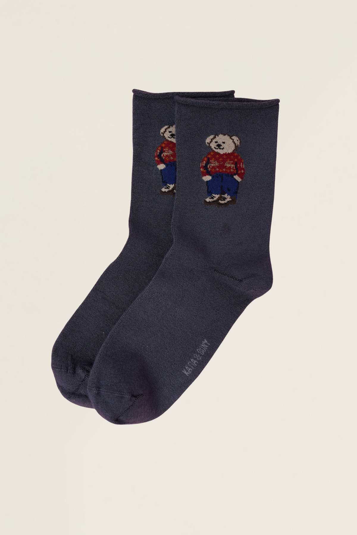 12501G1013 TEDDYLİ LASTİKSİZ MODAL KADIN SOKET ÇORAP Gri