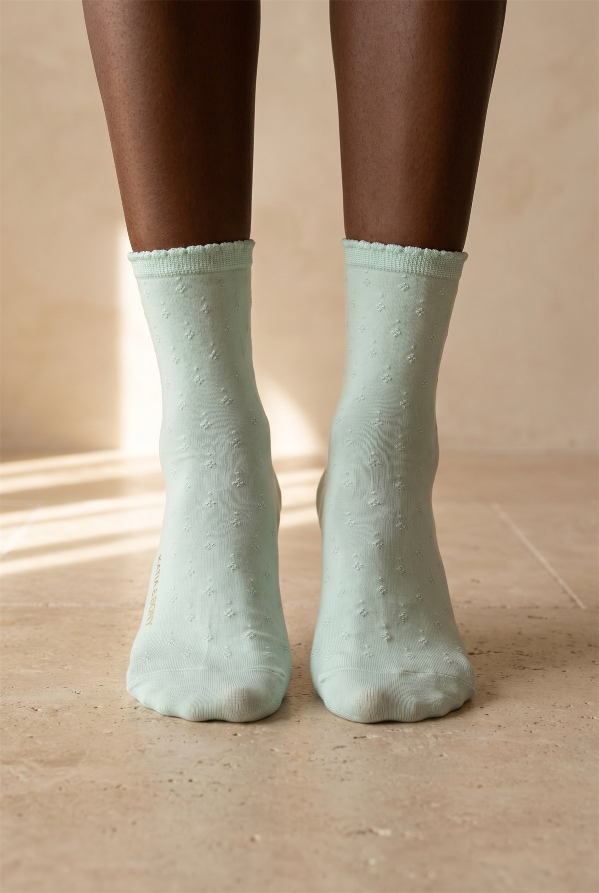 Kadın Viskoz Soket Çorap Yeşil