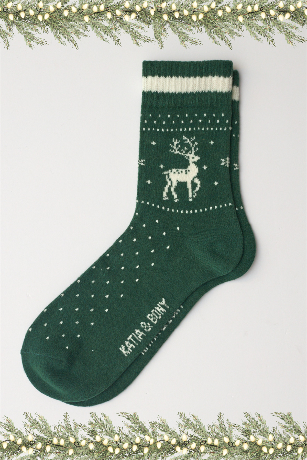 22401W3030 KADIN SOKET ÇORAP Yeşil