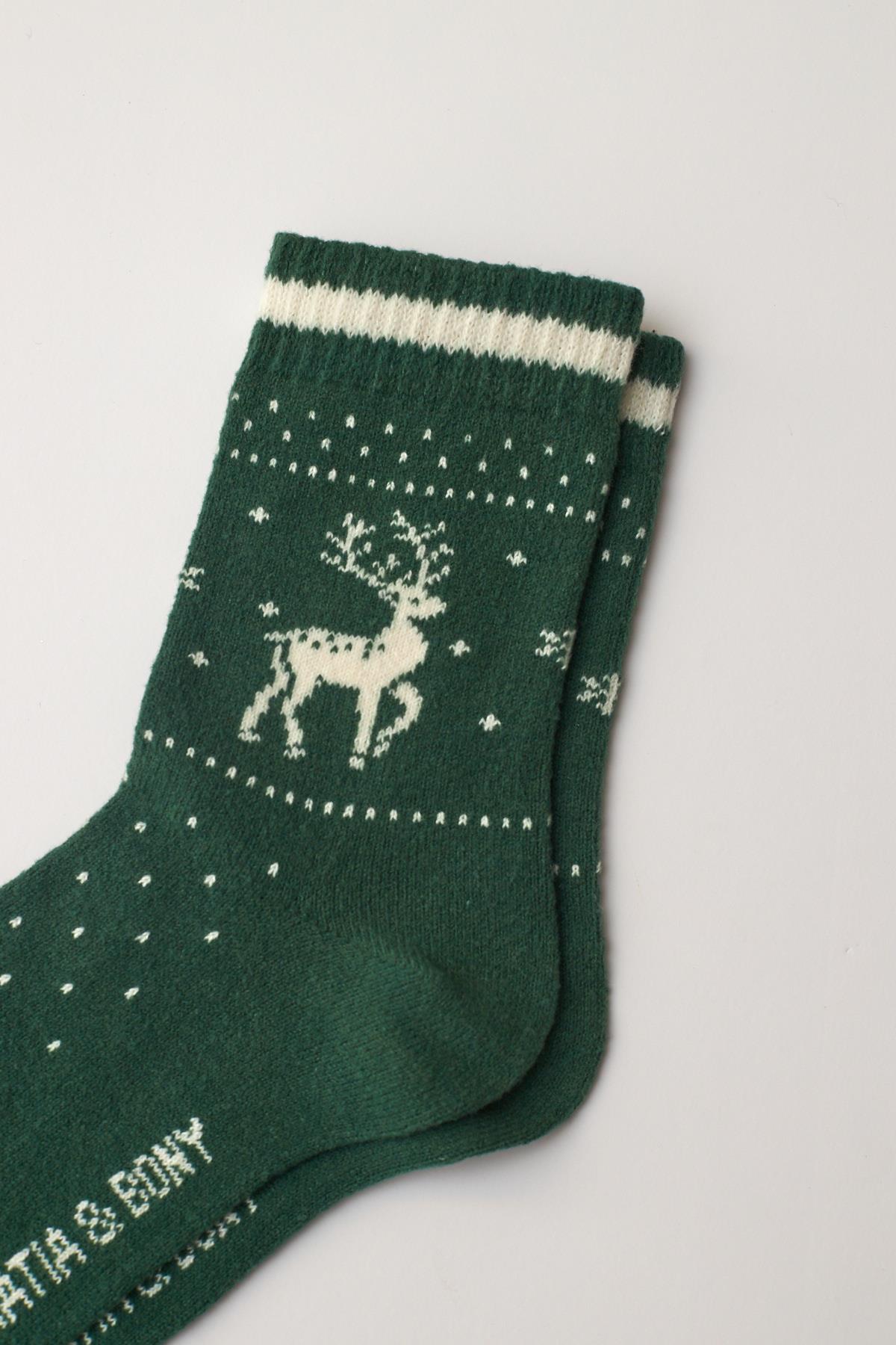 22401W3030 KADIN SOKET ÇORAP Yeşil