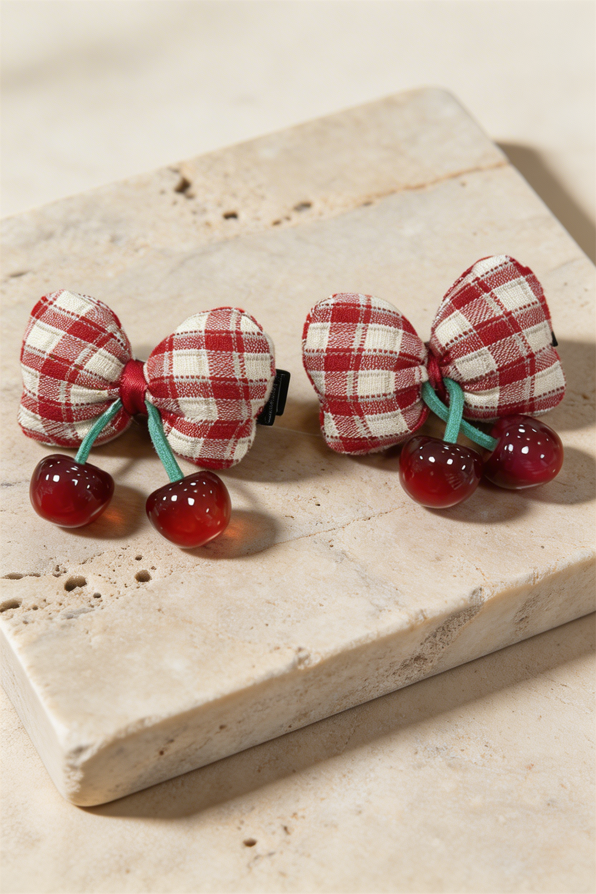 Cherry Fluffy 2-Piece Buckle Red Mix