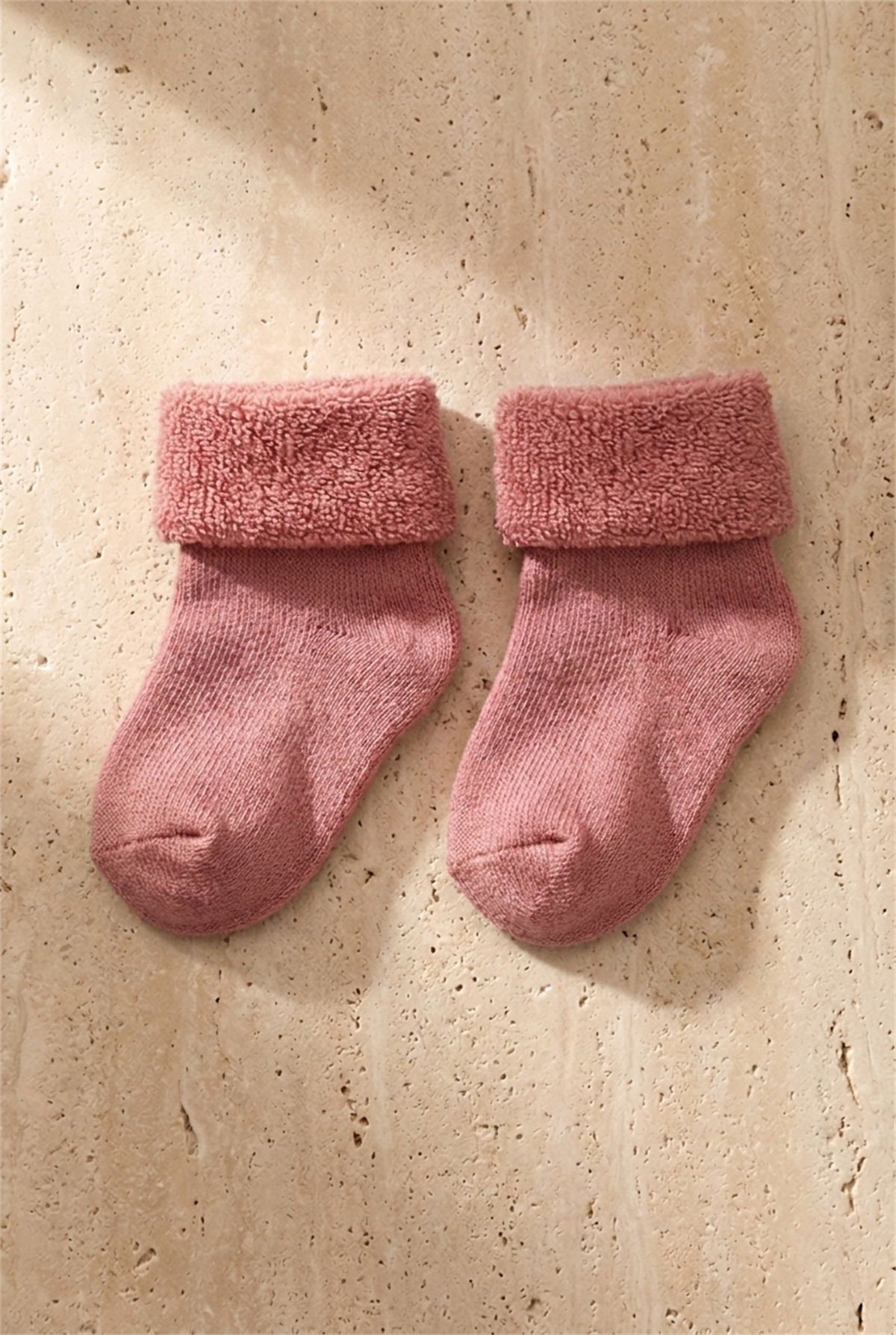Baby Girl 4-Piece Towel Socks Pink Mix