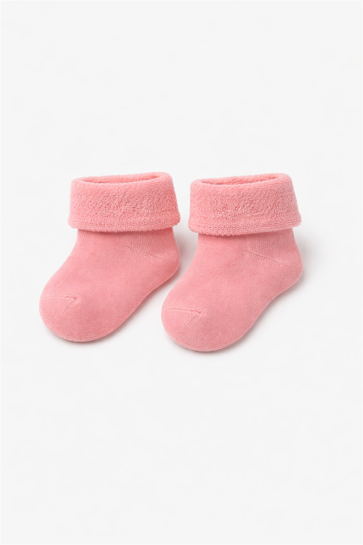 Kız Bebek 4lü Havlu Soket Çorap Pembe Mix