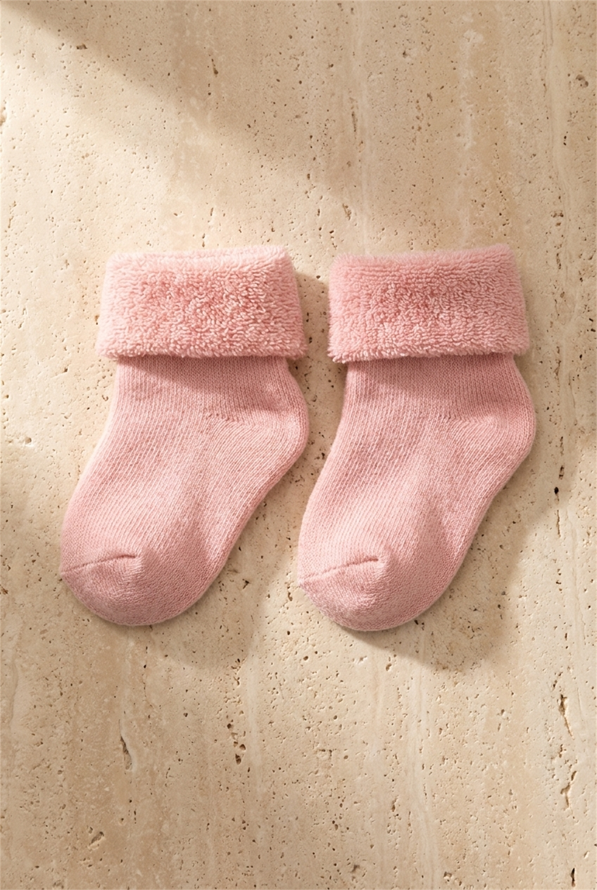 Baby Girl 4-Piece Towel Socks Pink Mix