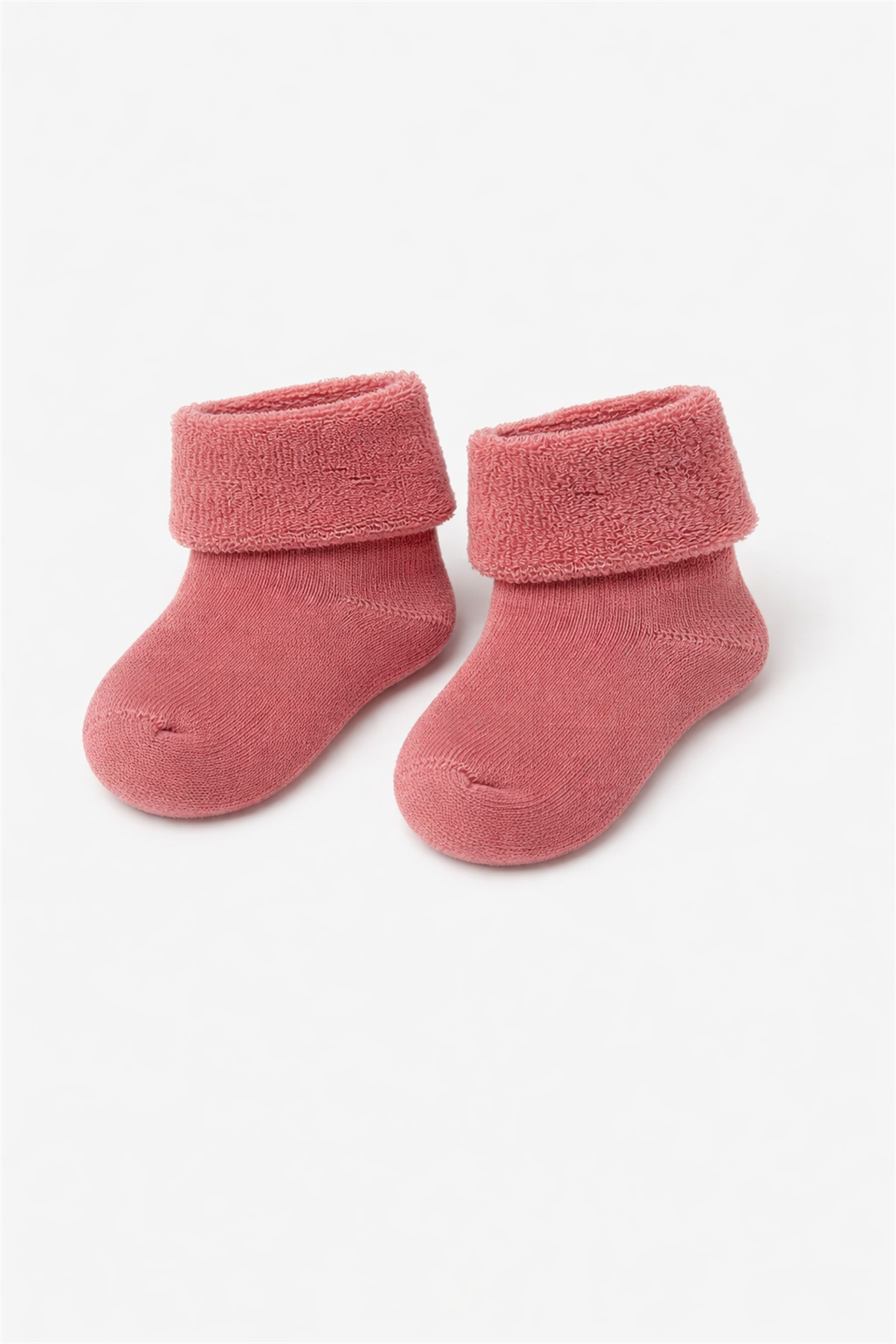 Kız Bebek 4lü Havlu Soket Çorap Pembe Mix