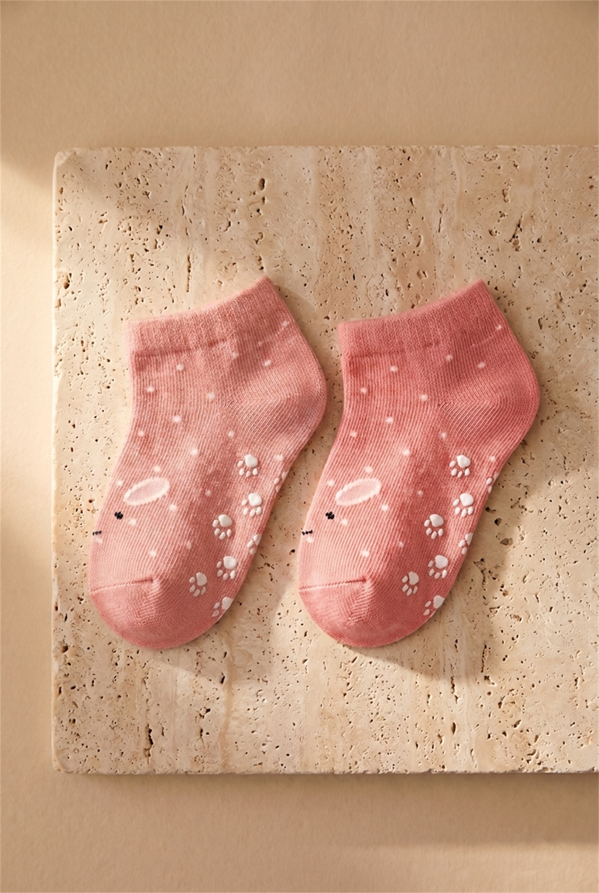 Baby Girl Animal Patterned 2-Piece Step Socks