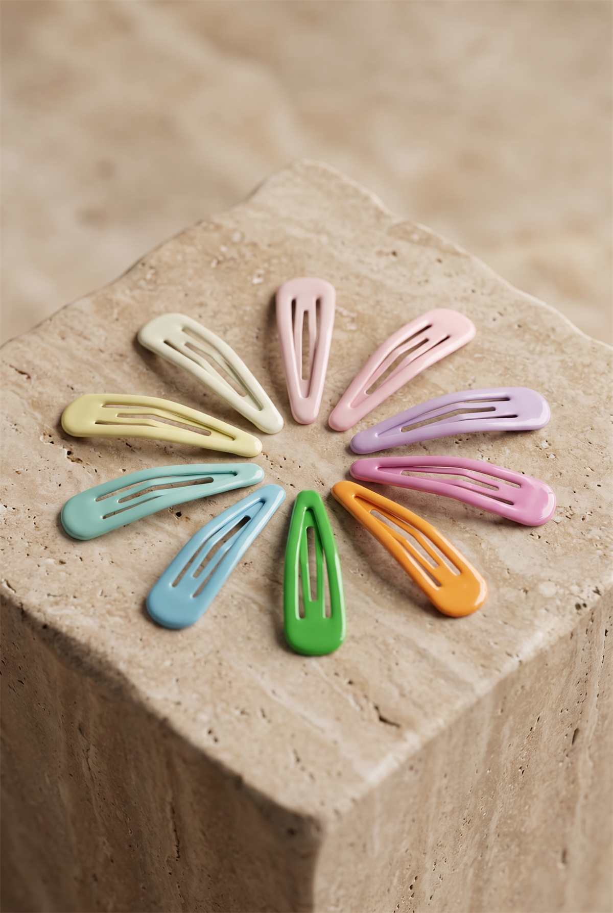 Kız Çocuk 10lu Pastel Klips Toka