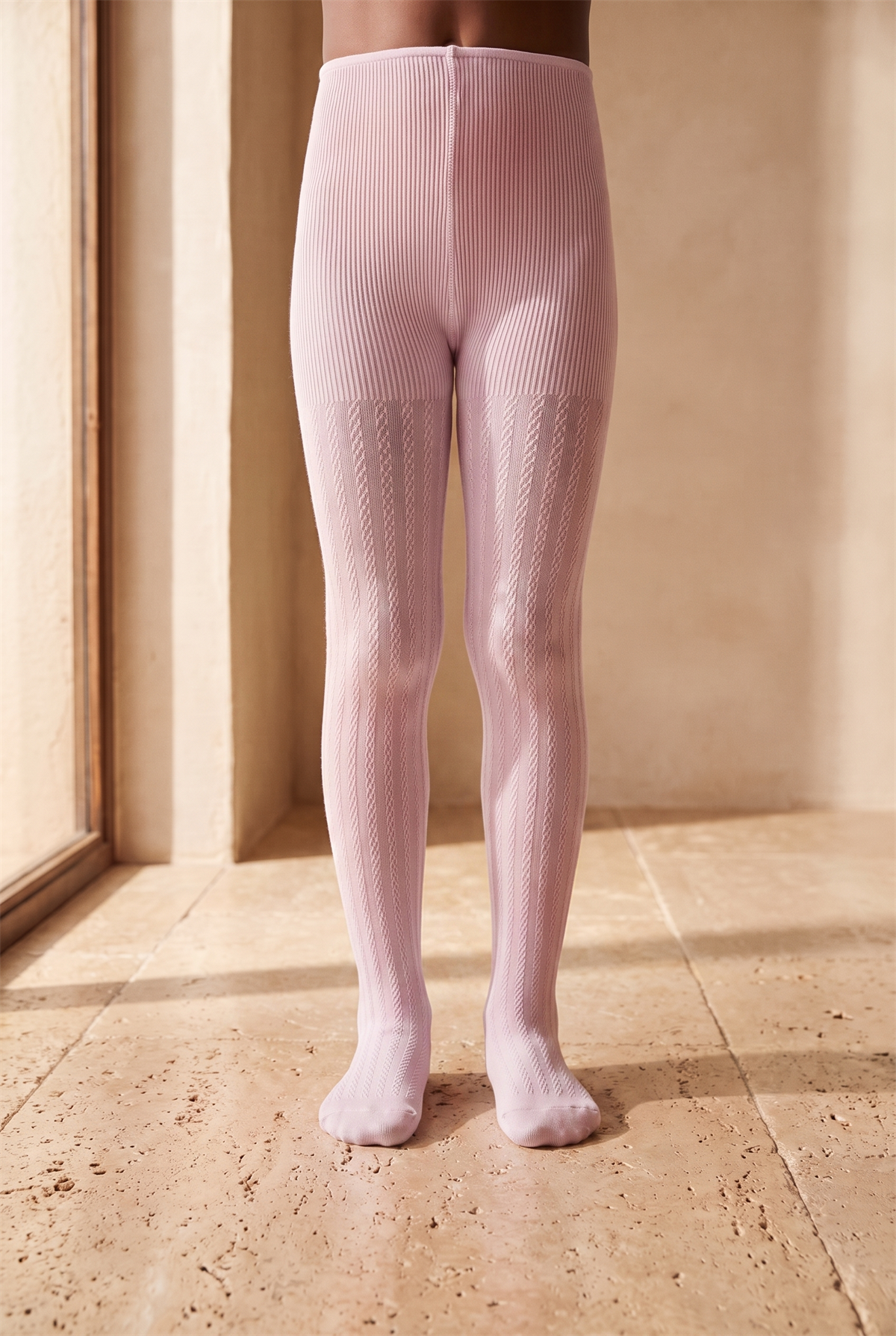 Girls 20 Denier Patterned Tights Lilac